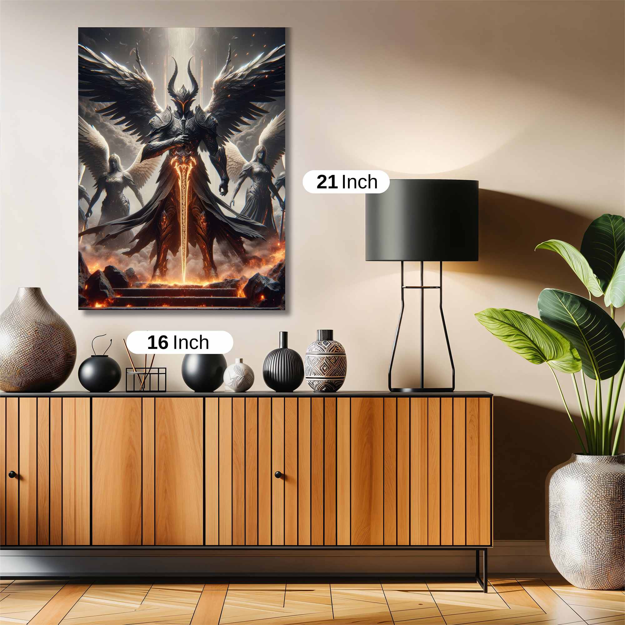 Lucifer Ascends Safe Wall Magnetic / M