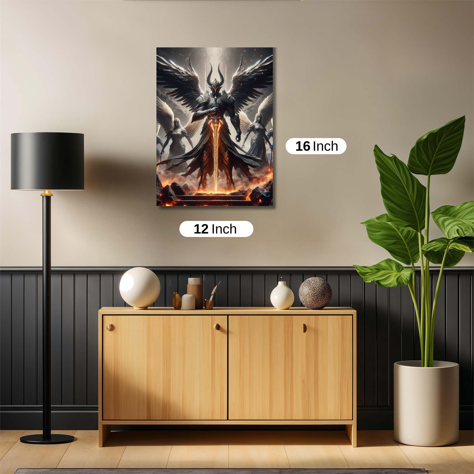 Lucifer Ascends Safe Wall Magnetic / M