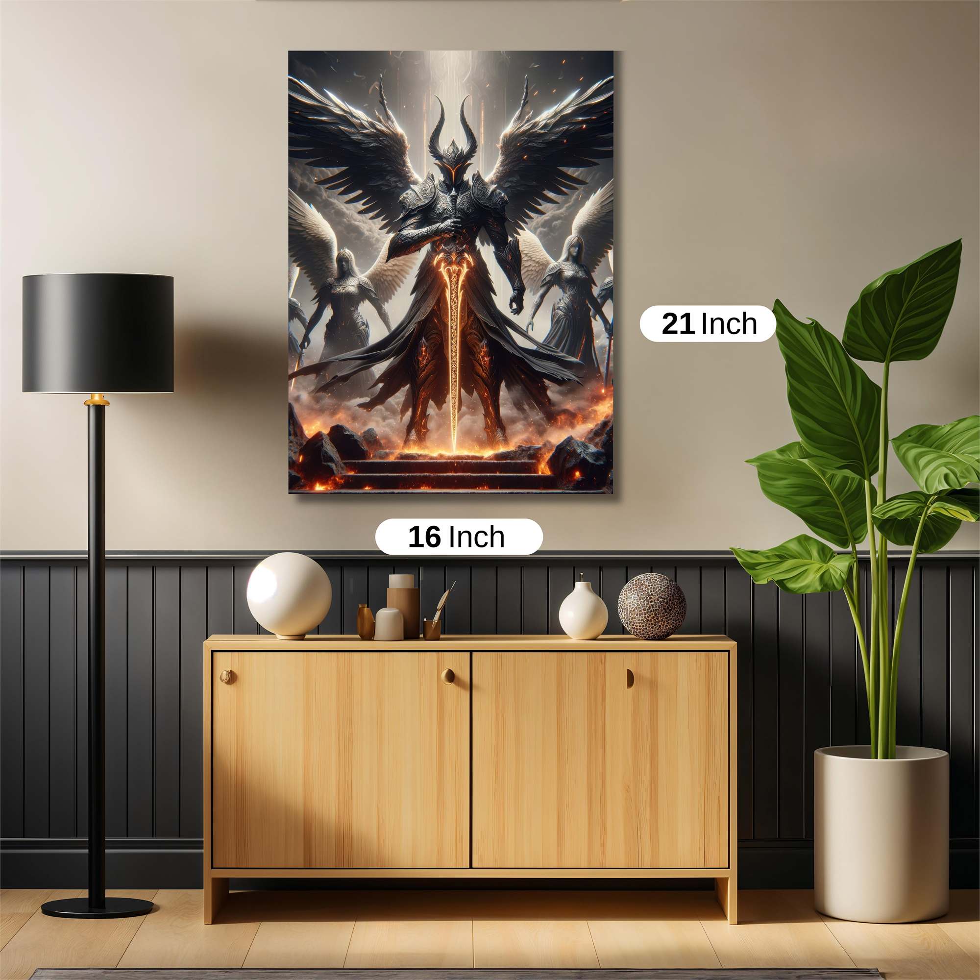 Lucifer Ascends Safe Wall Magnetic / M