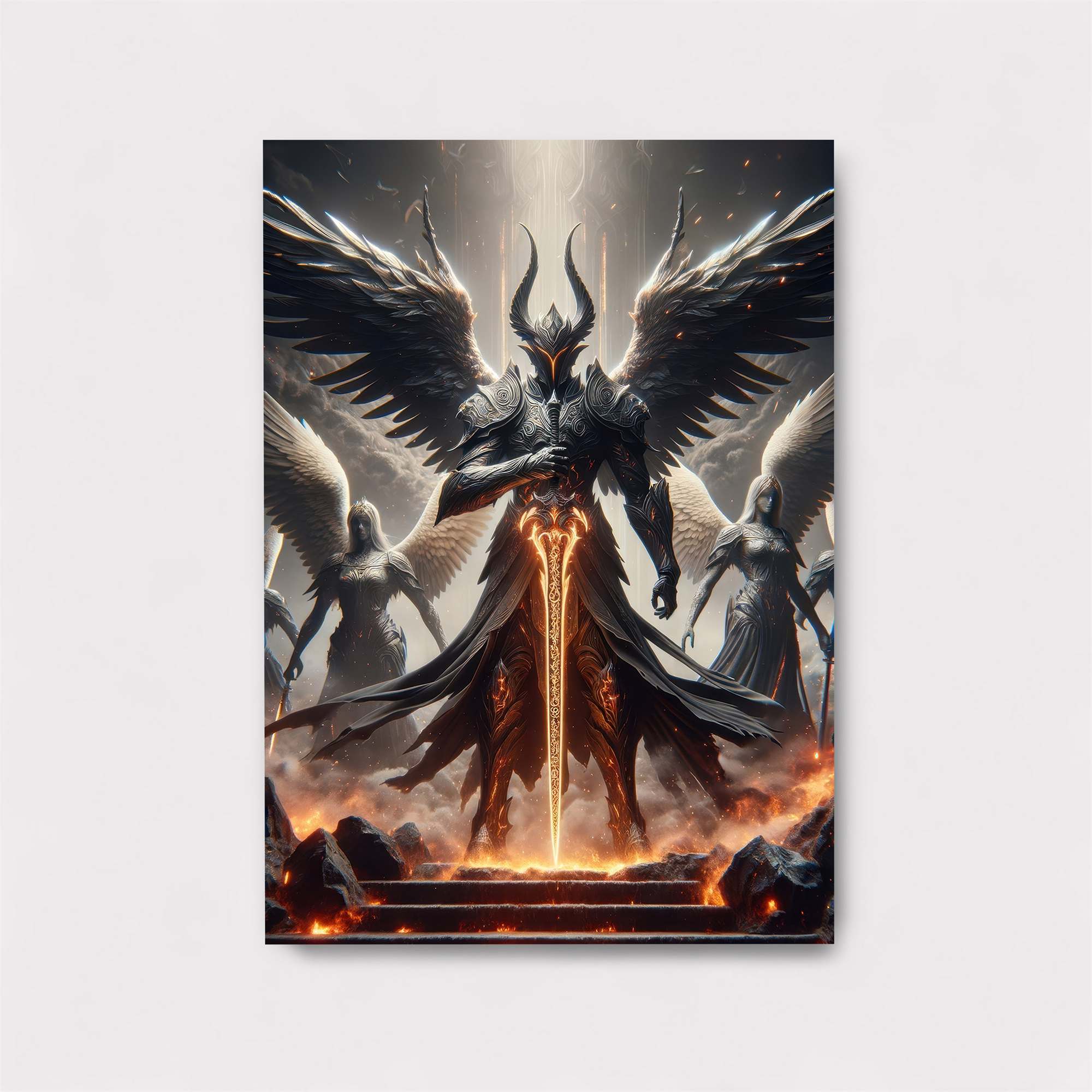 Lucifer Ascends Safe Wall Magnetic / M