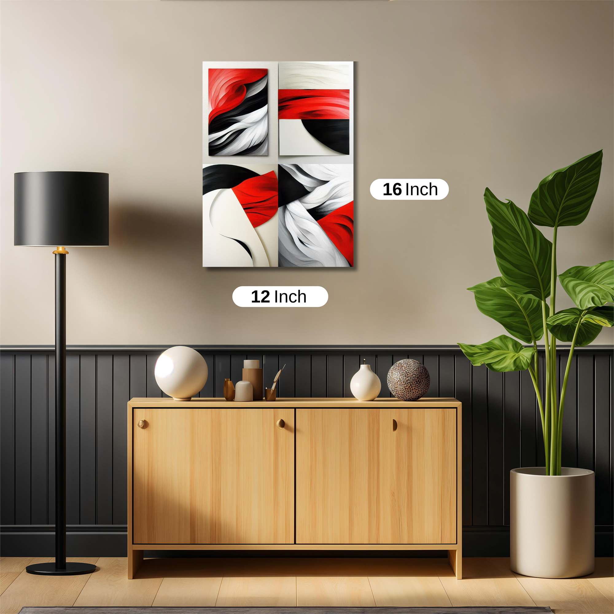 Abstract Elegance Safe Wall Magnetic / M