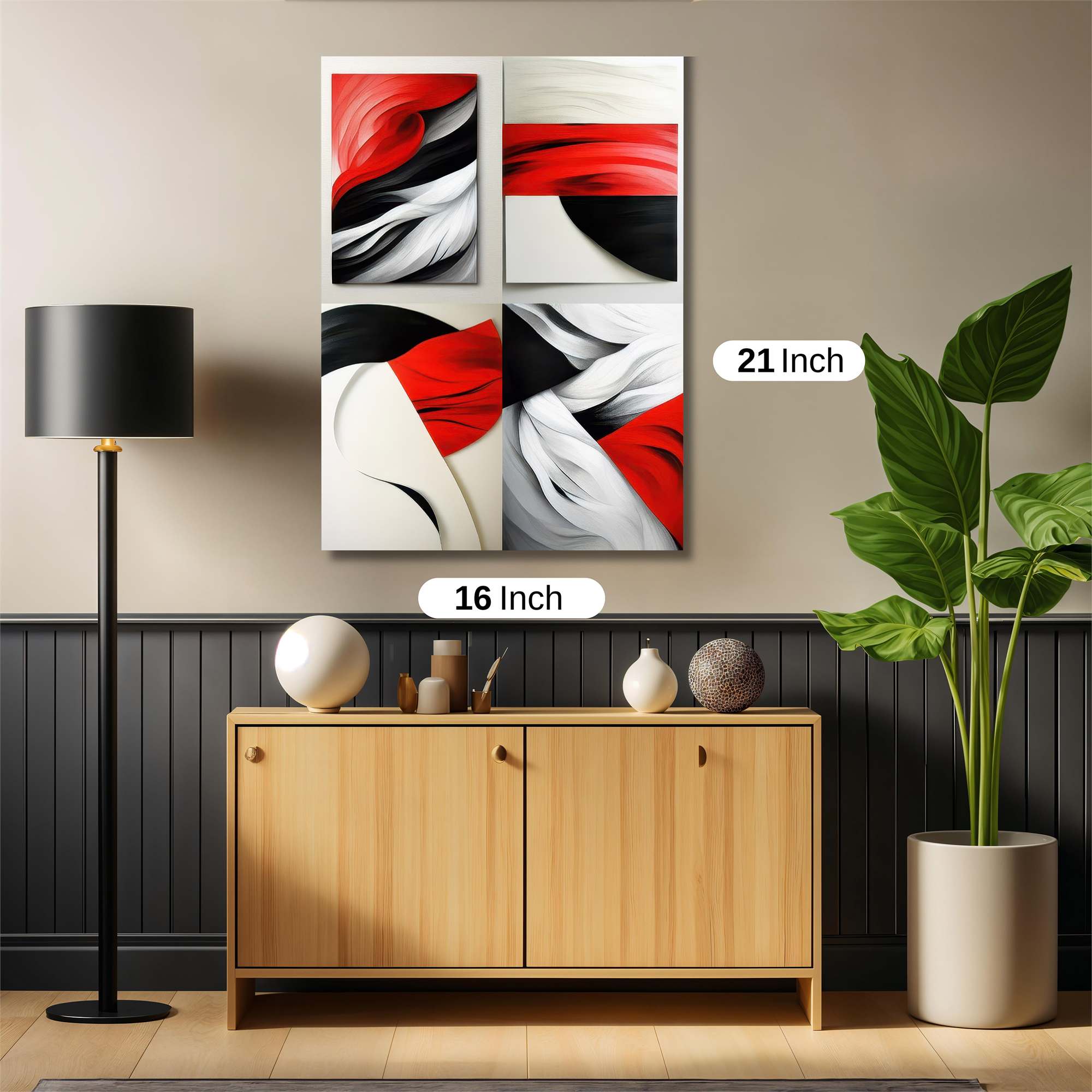 Abstract Elegance Safe Wall Magnetic / M