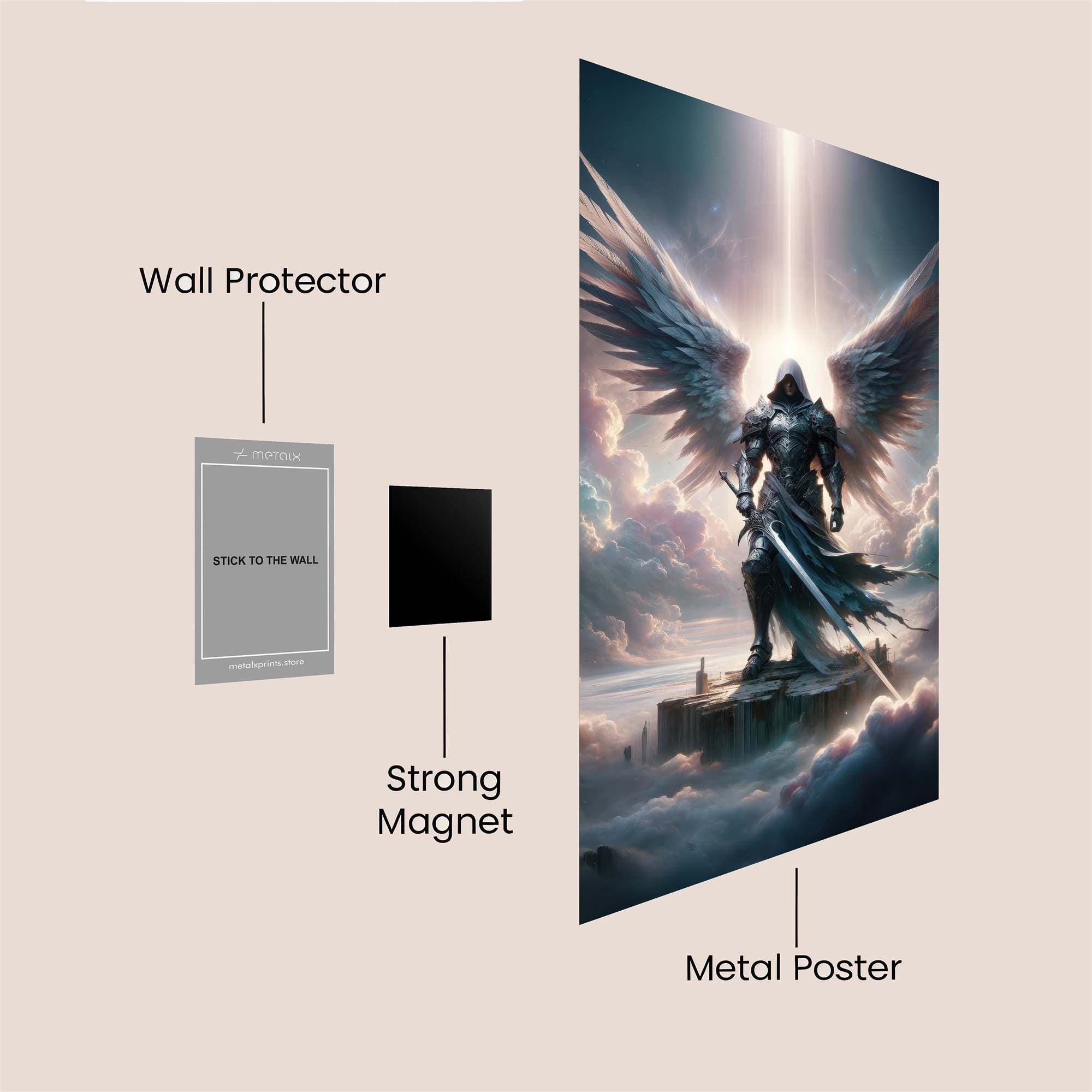 Angel Ascendant Safe Wall Magnetic / M