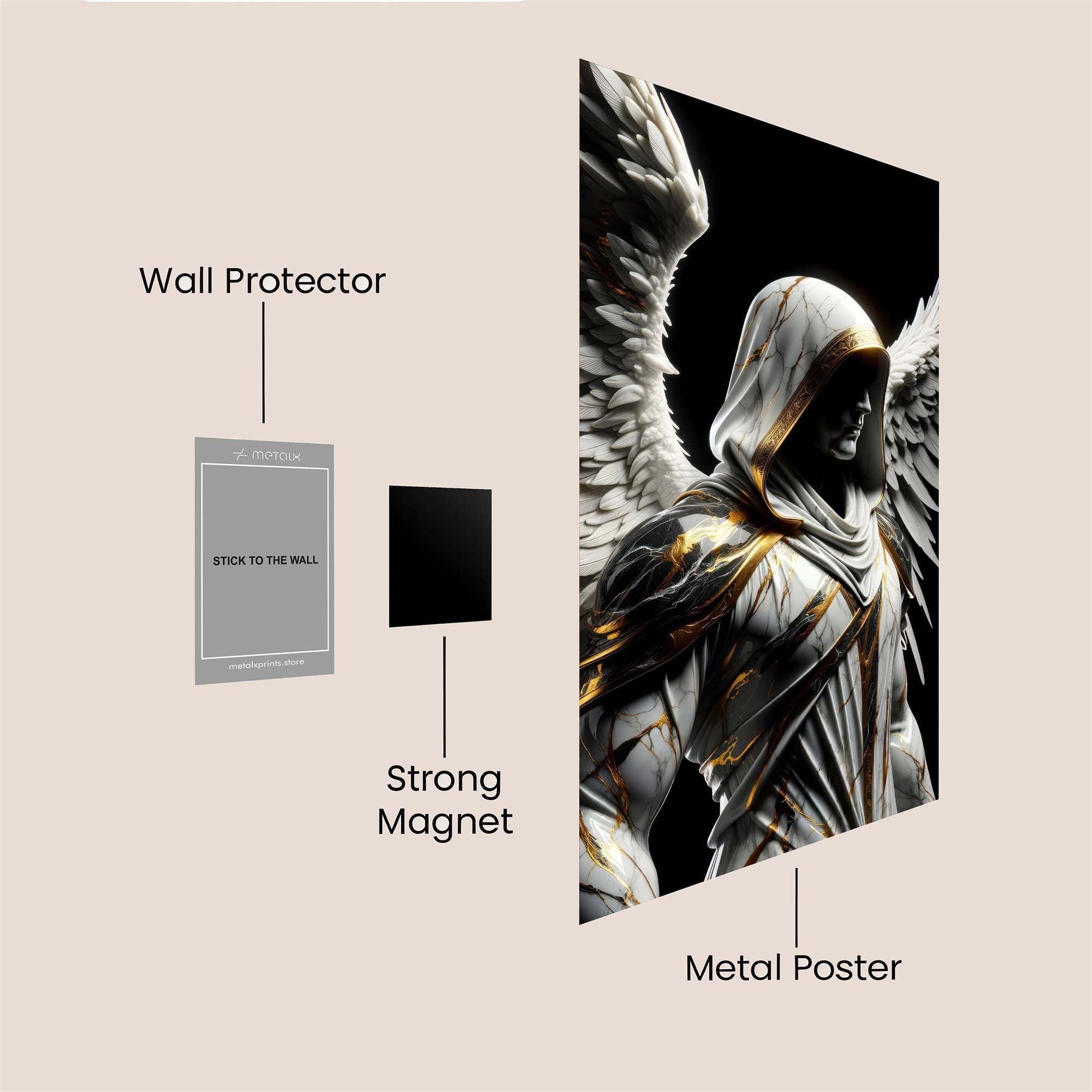 Angel Solitude Safe Wall Magnetic / M