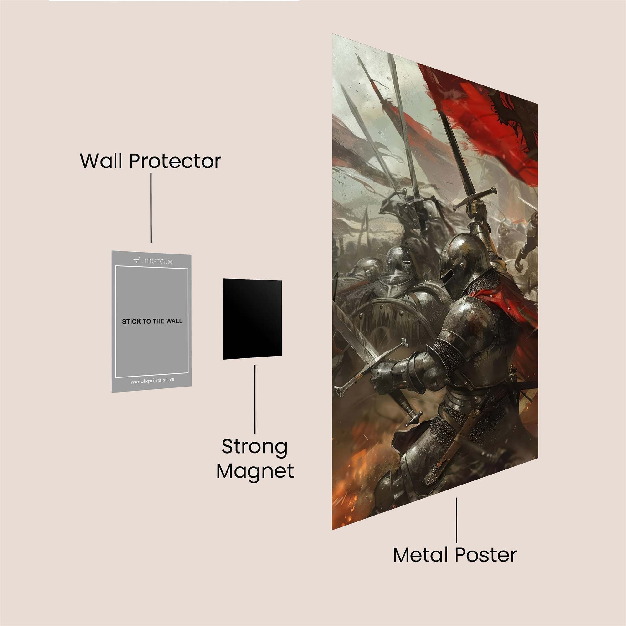 Knights Valor Safe Wall Magnetic / M