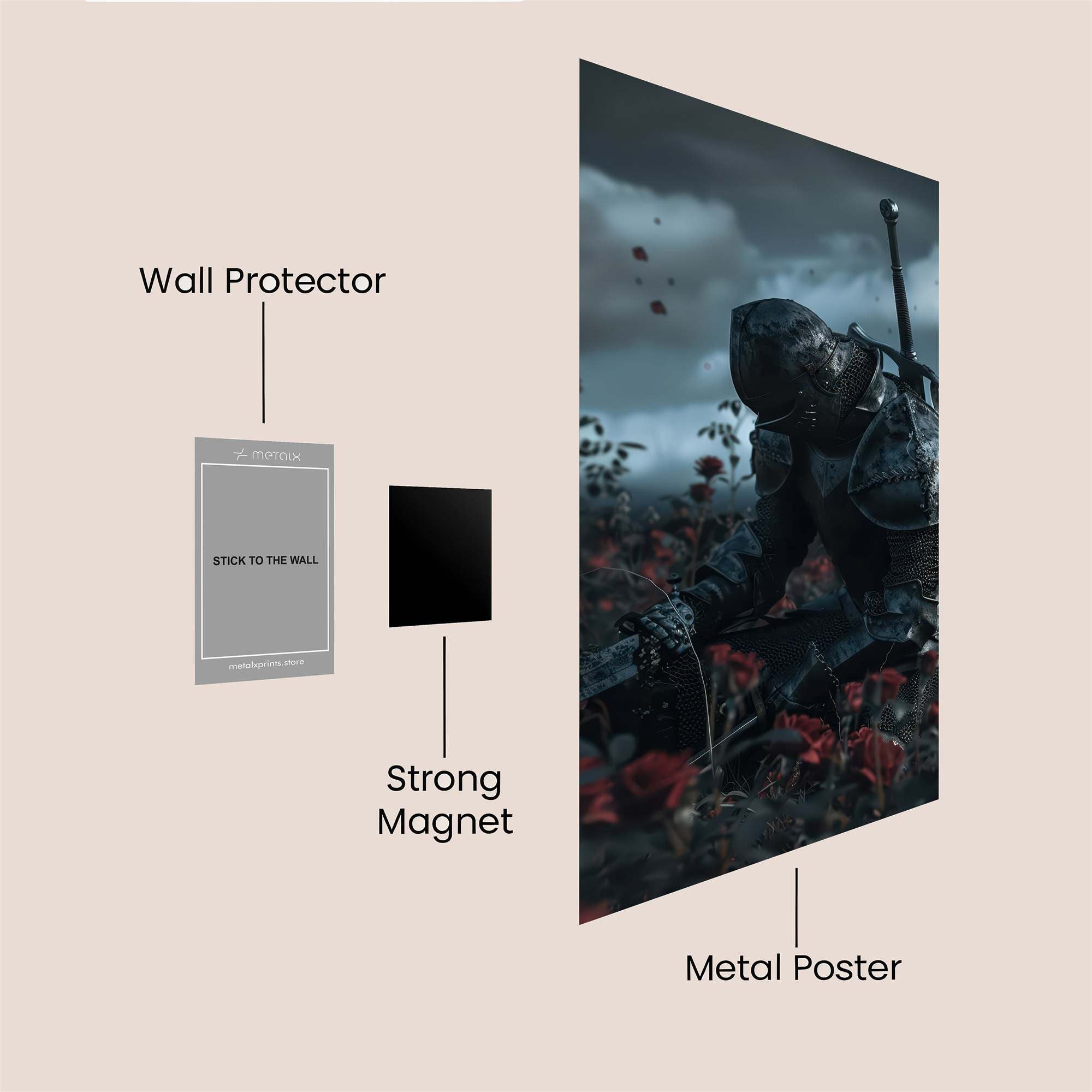 Knight Lament Safe Wall Magnetic / M