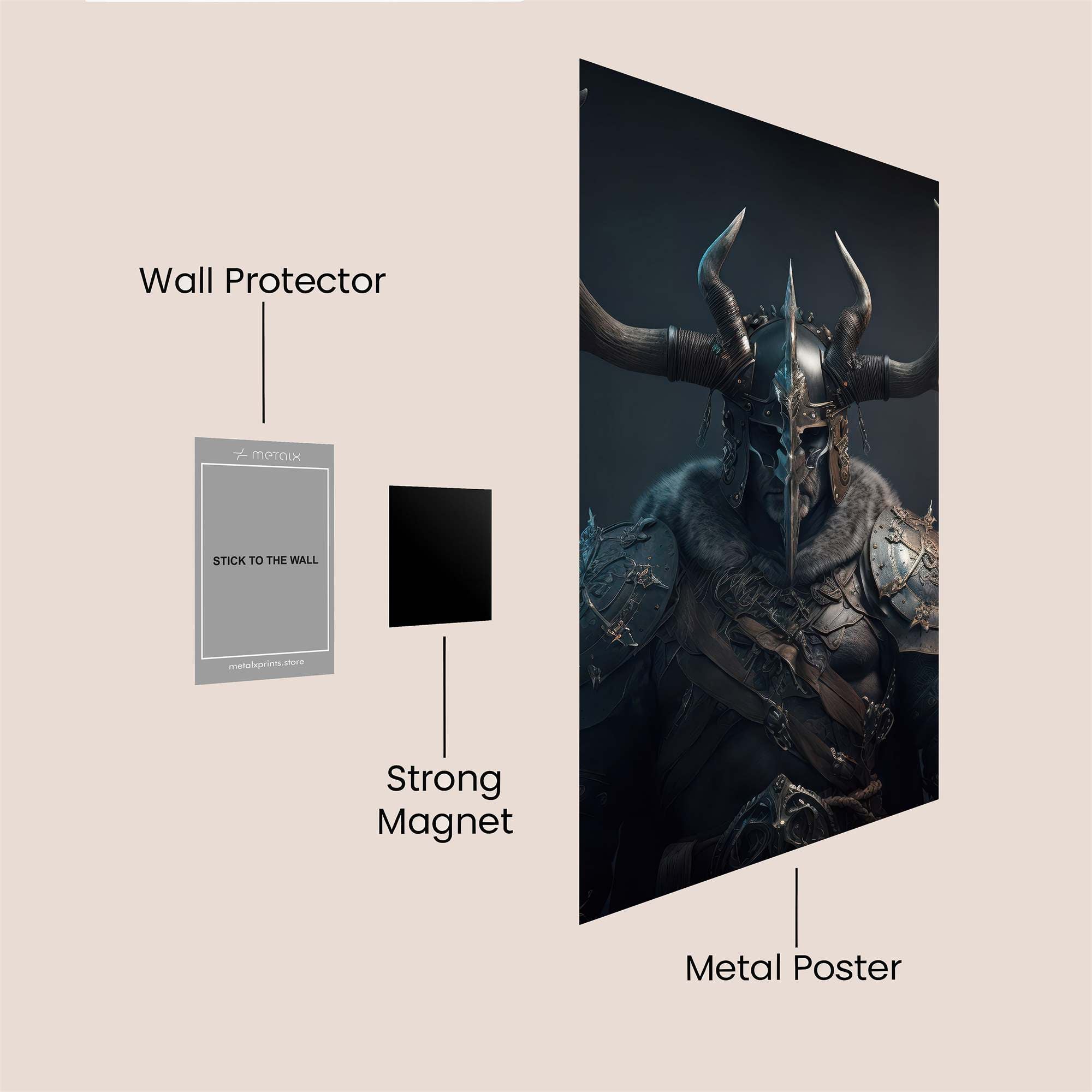 Warrior Gloom Safe Wall Magnetic / M