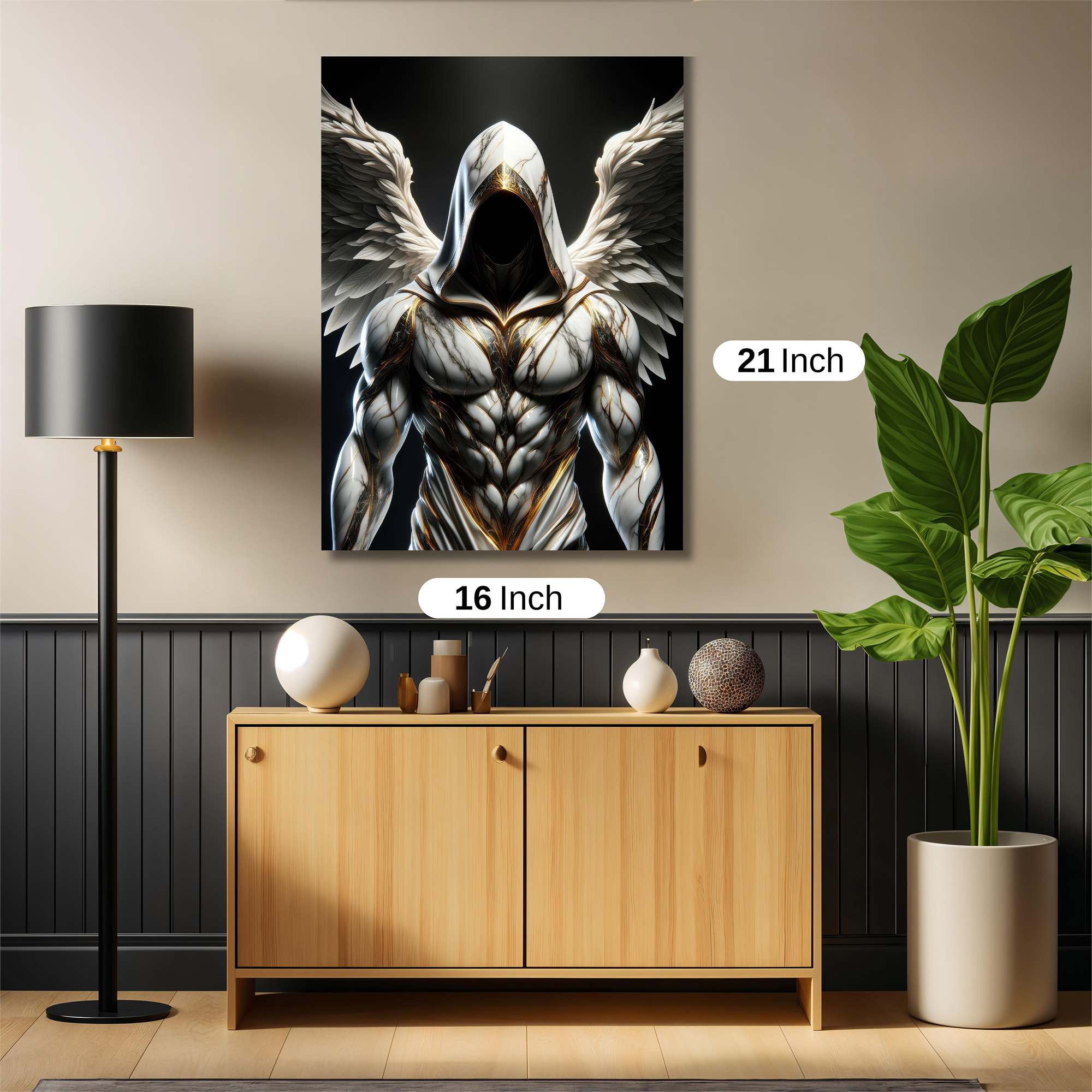 Angel Veiled Safe Wall Magnetic / M