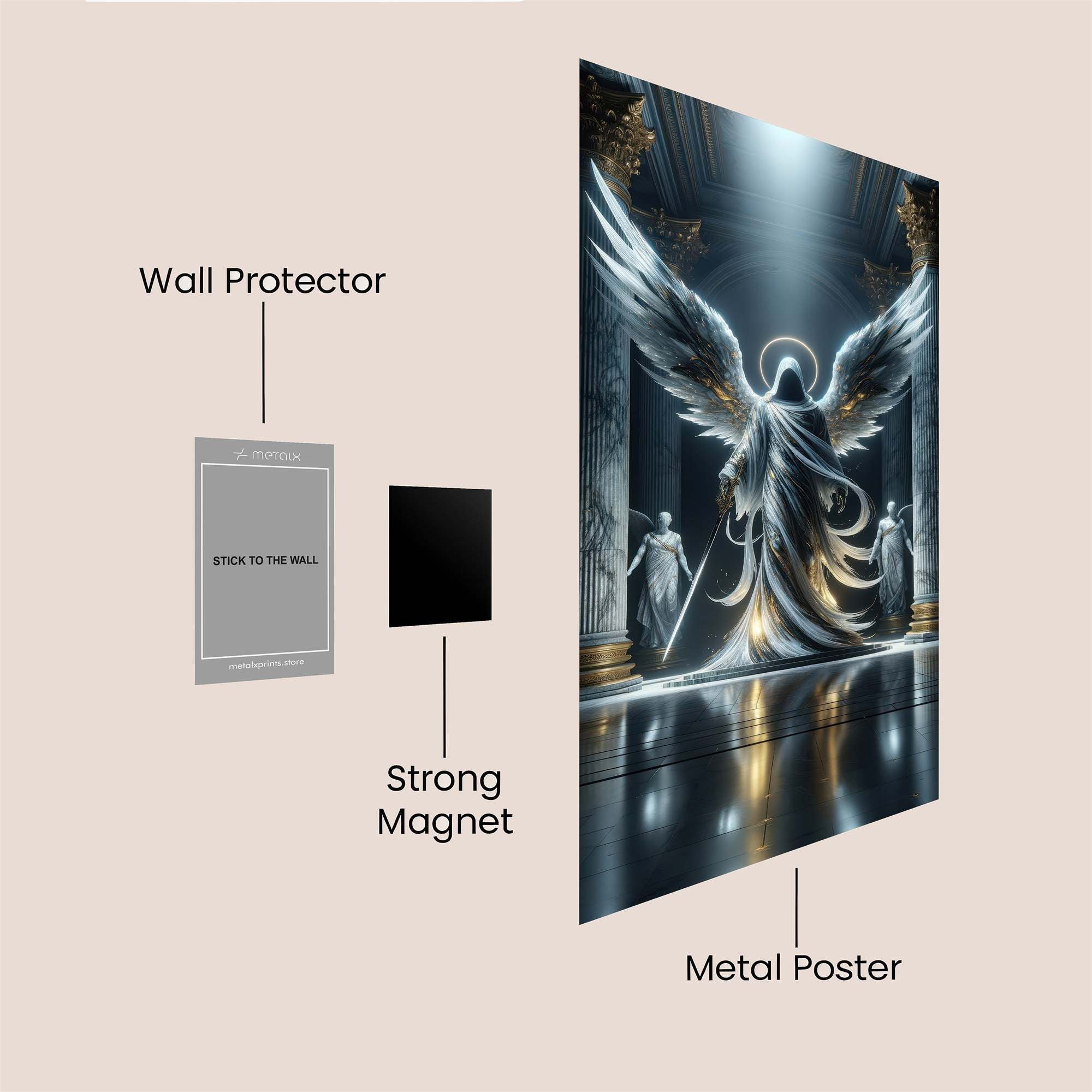 Angel's Vigil Safe Wall Magnetic / M