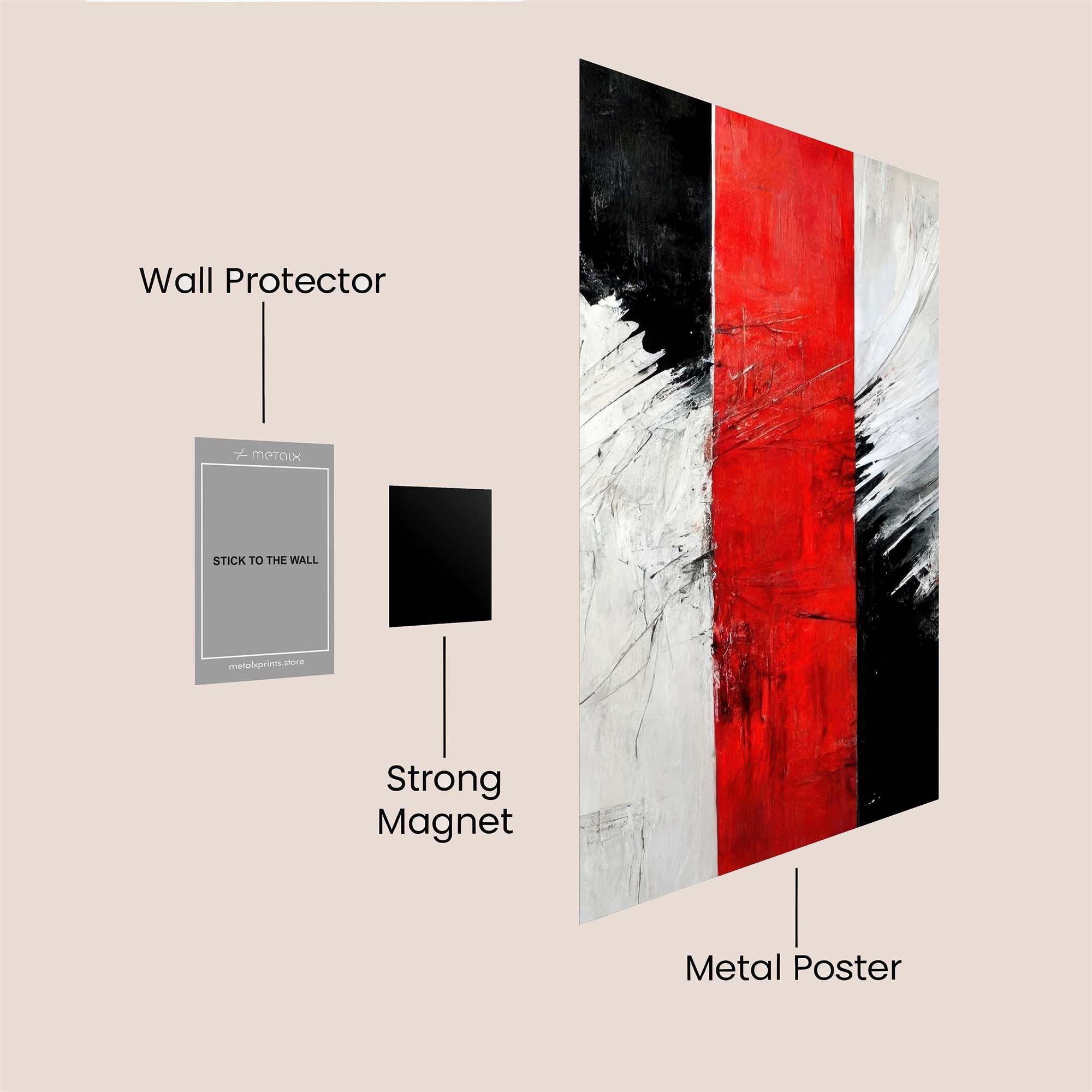 Abstract Intensity Safe Wall Magnetic / M