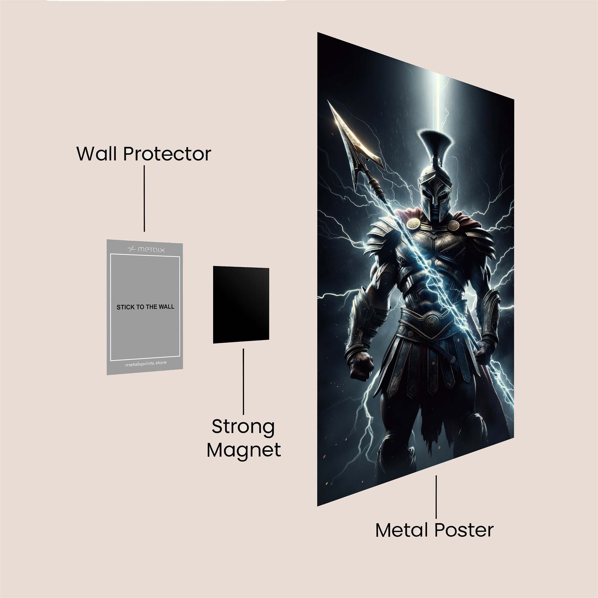 Zeus Unleashed Safe Wall Magnetic / M