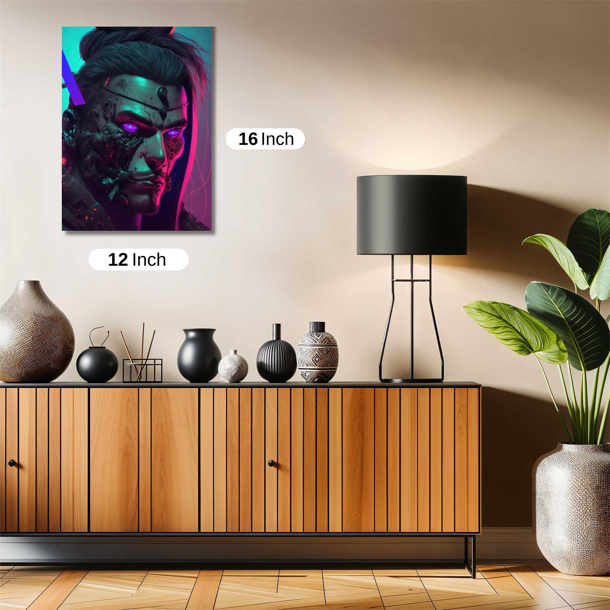 Cyber Samurai Safe Wall Magnetic / M