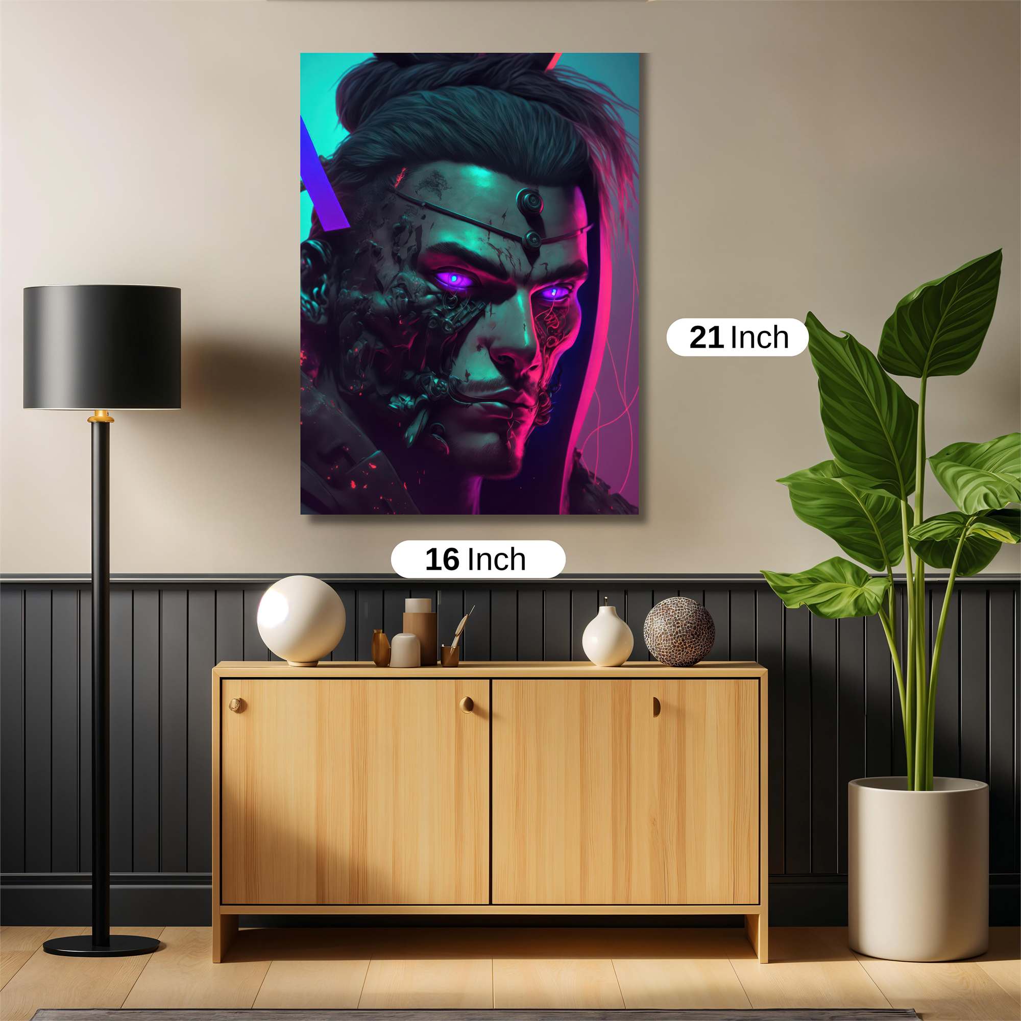 Cyber Samurai Safe Wall Magnetic / M