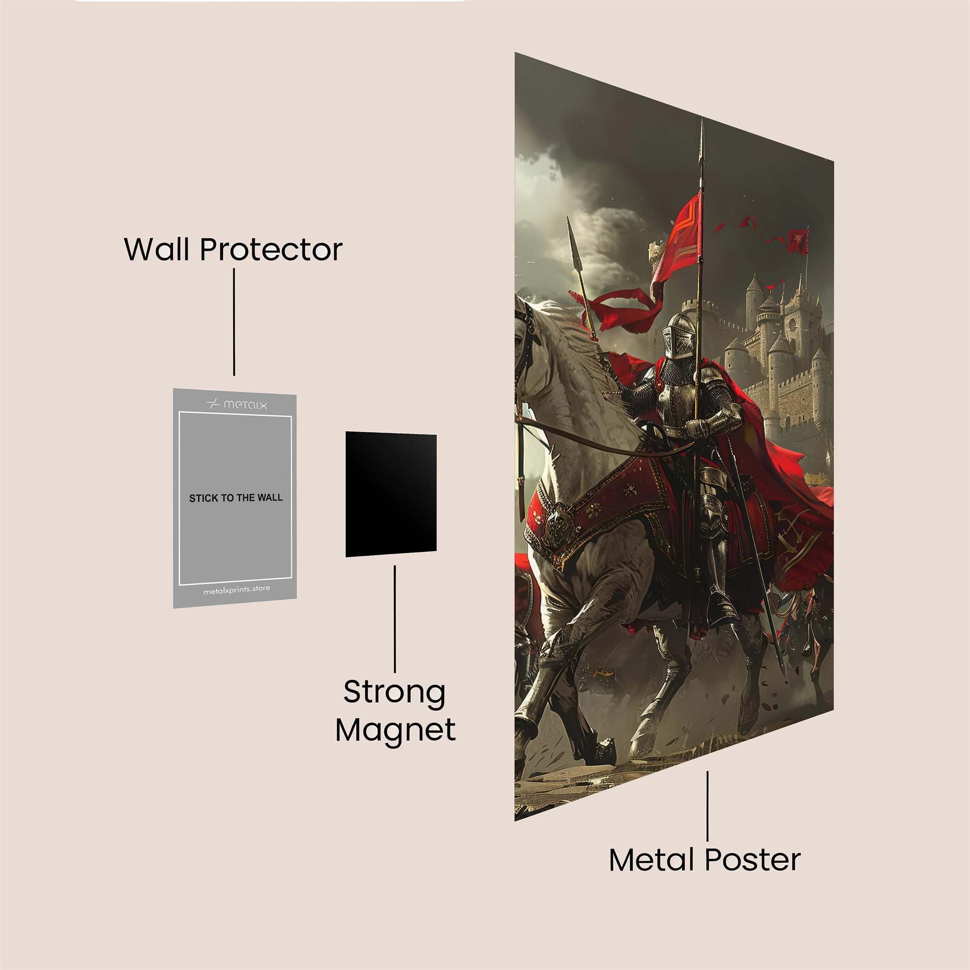 Knight Triumphant Safe Wall Magnetic / M