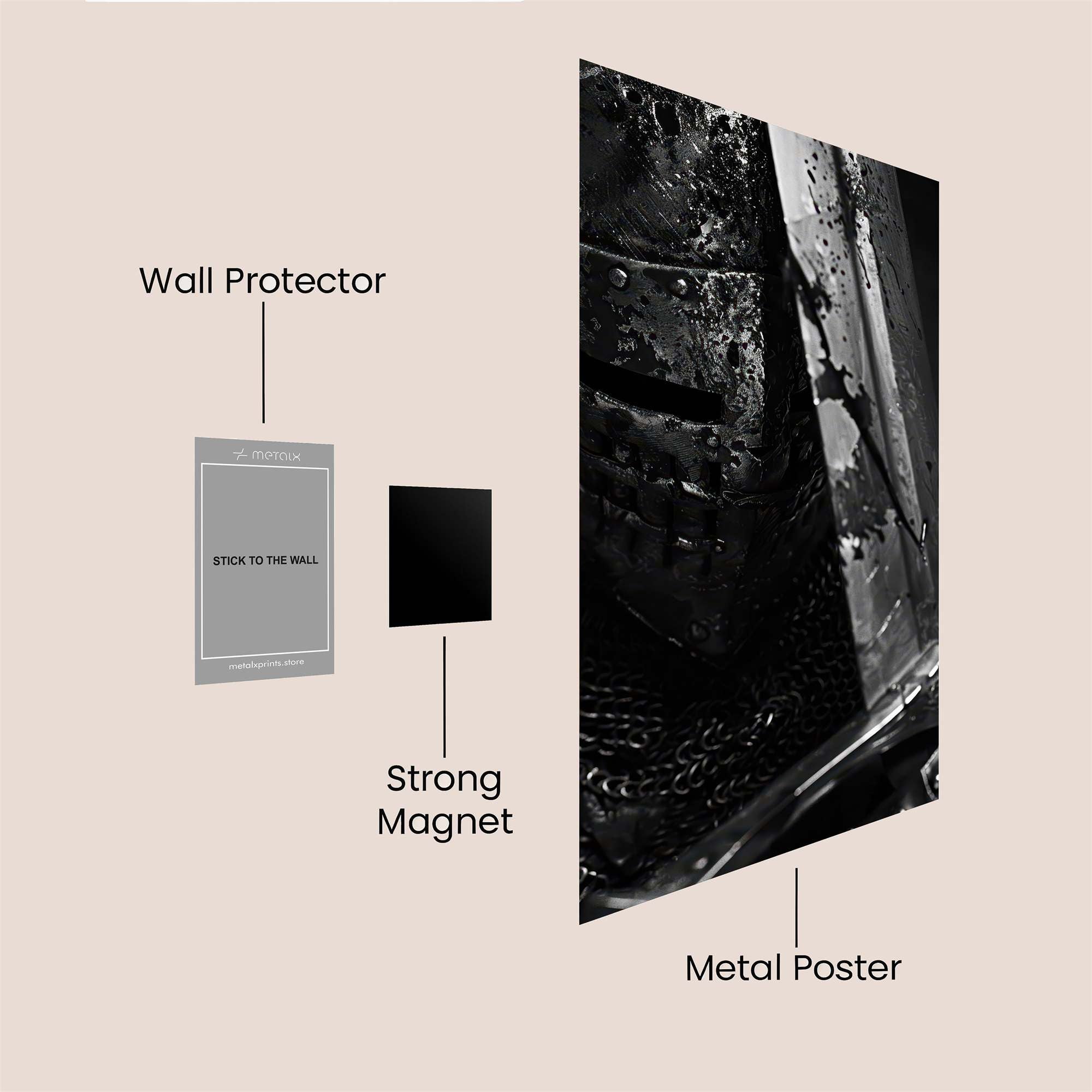 Knight Sombre Safe Wall Magnetic / M