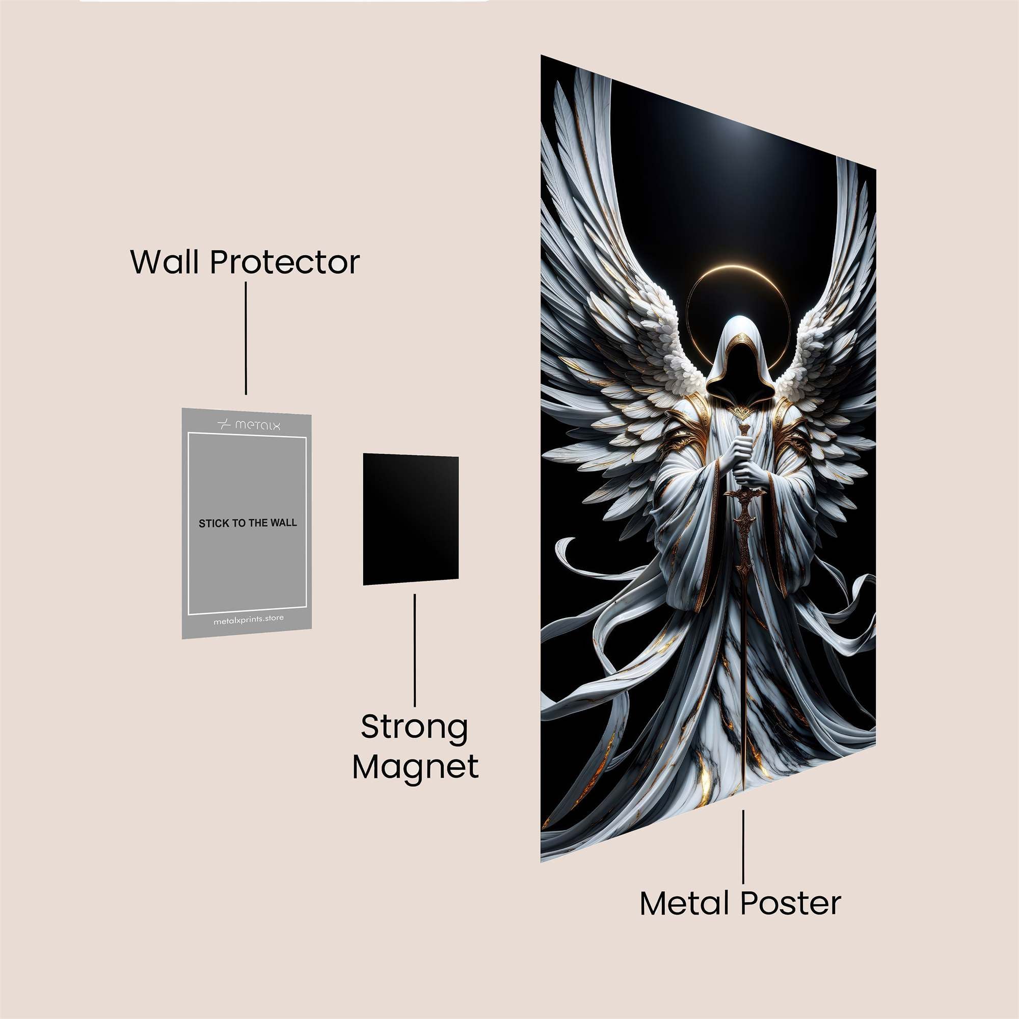 Angel Serene Safe Wall Magnetic / M