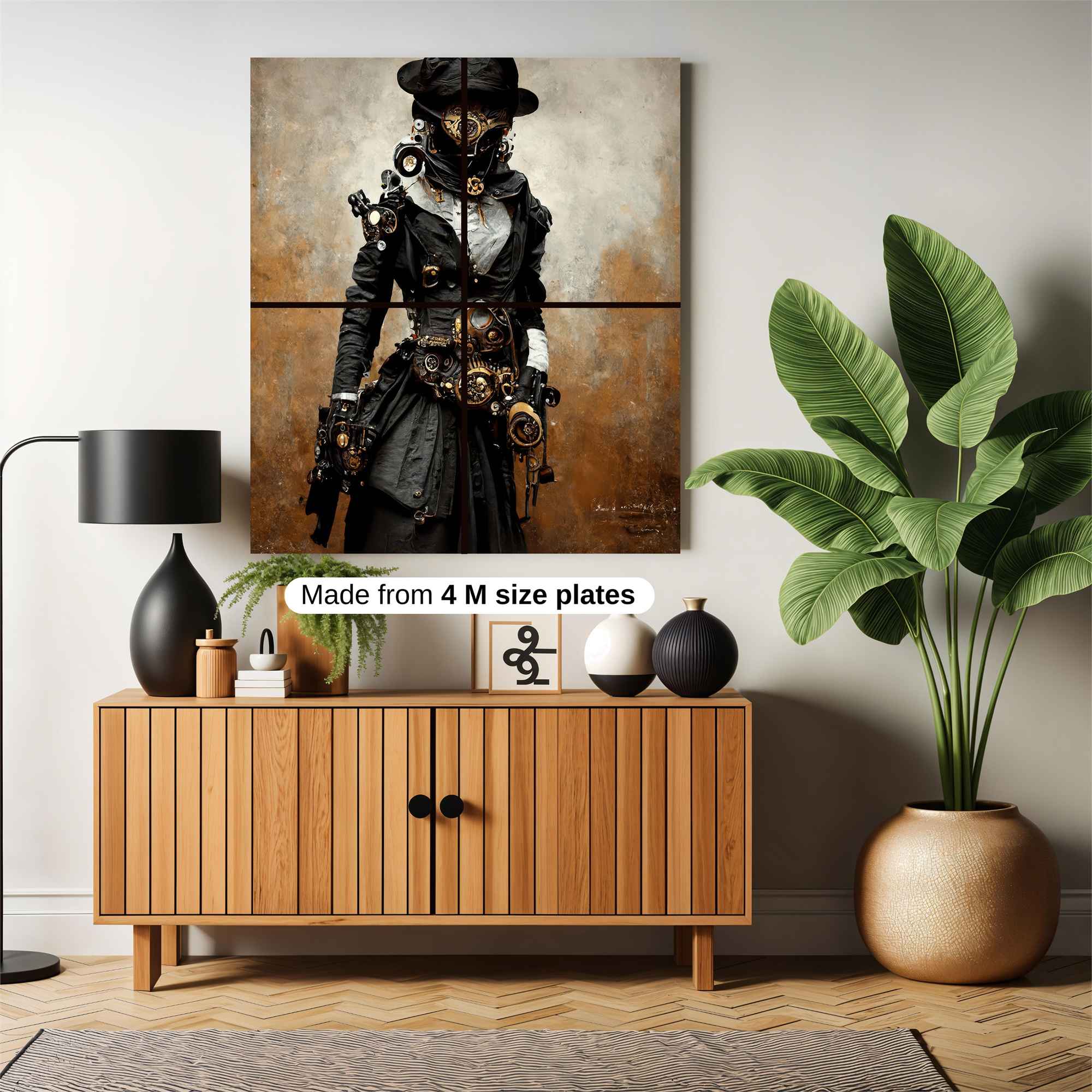 Steampunk Enigma Safe Wall Magnetic / M