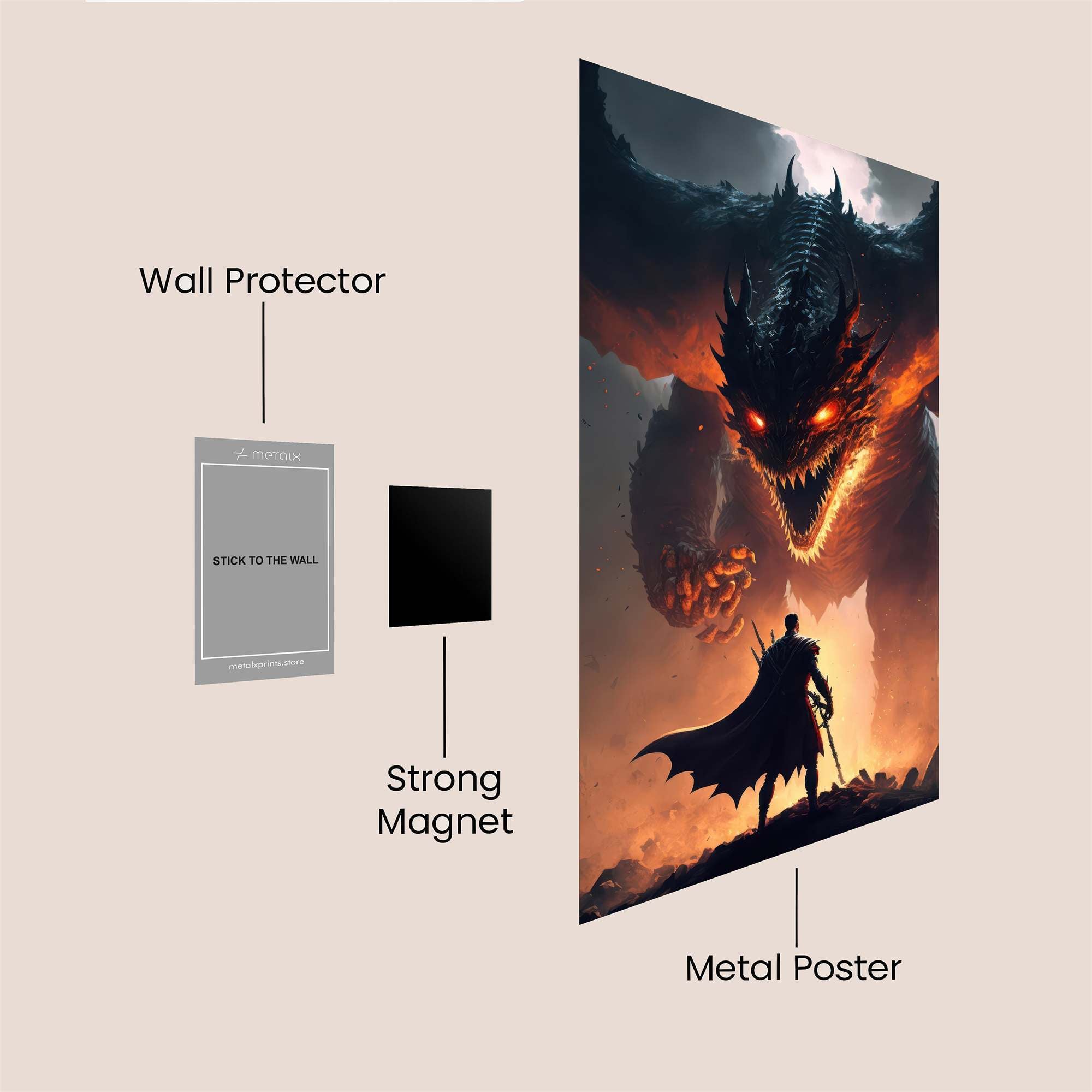 Dragon Fury Safe Wall Magnetic / M