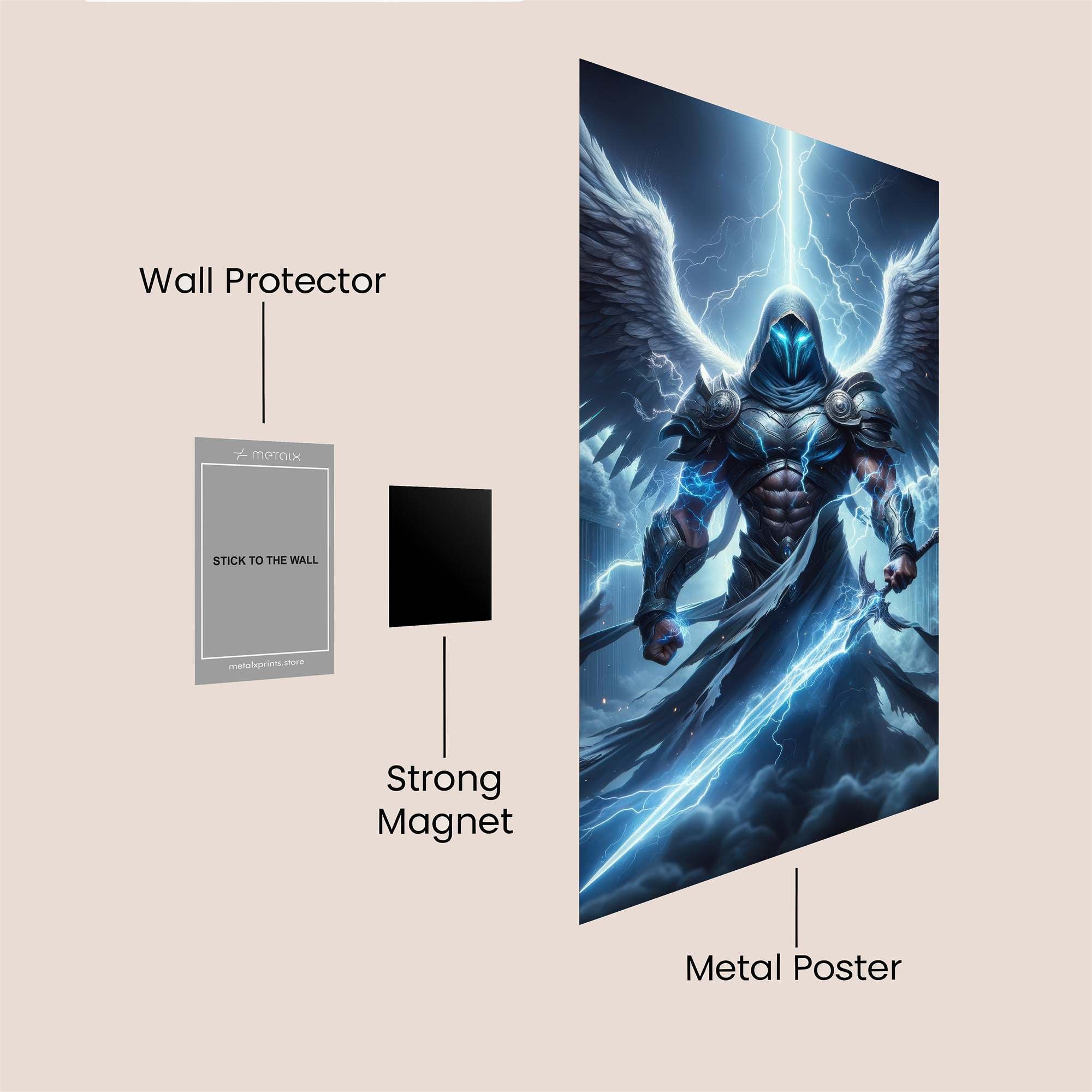 Angel Thunder Safe Wall Magnetic / M