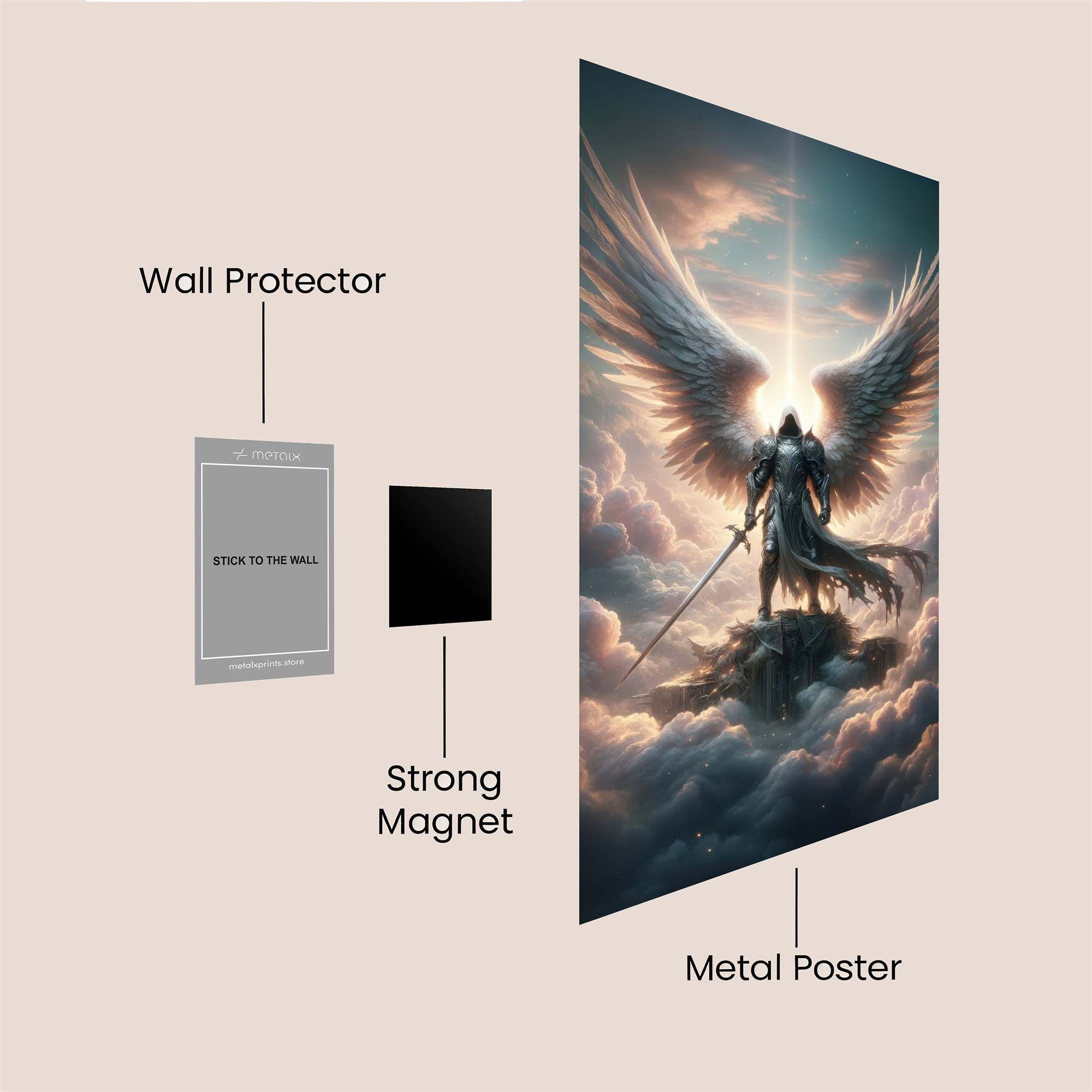 Angel Ascendant Safe Wall Magnetic / M