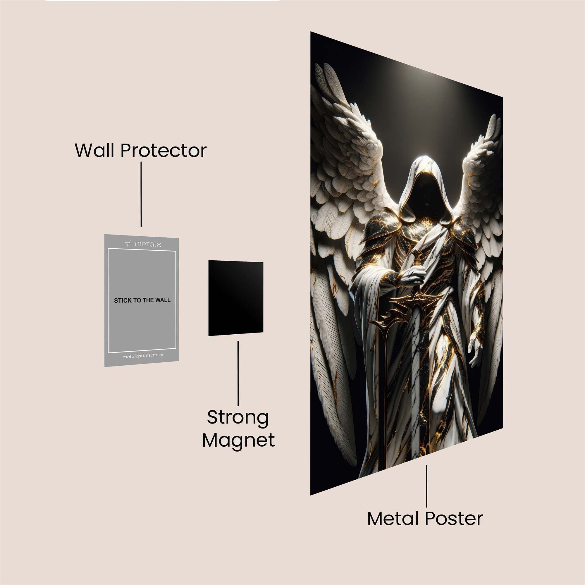 Angel Sorrow Safe Wall Magnetic / M