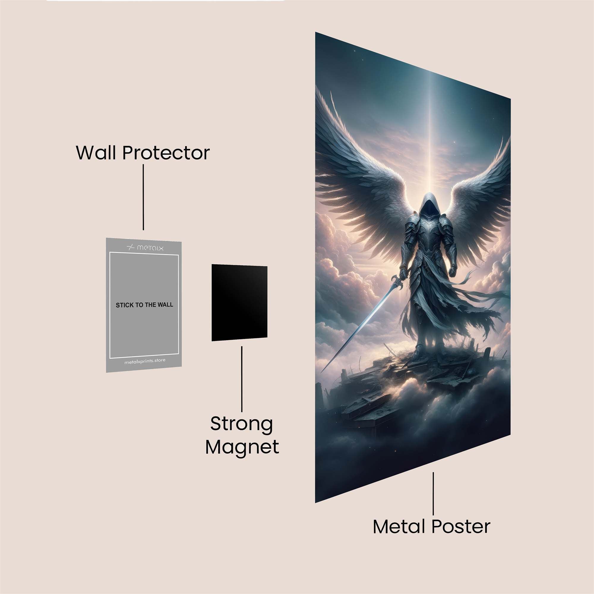 Angel Ascendant Safe Wall Magnetic / M