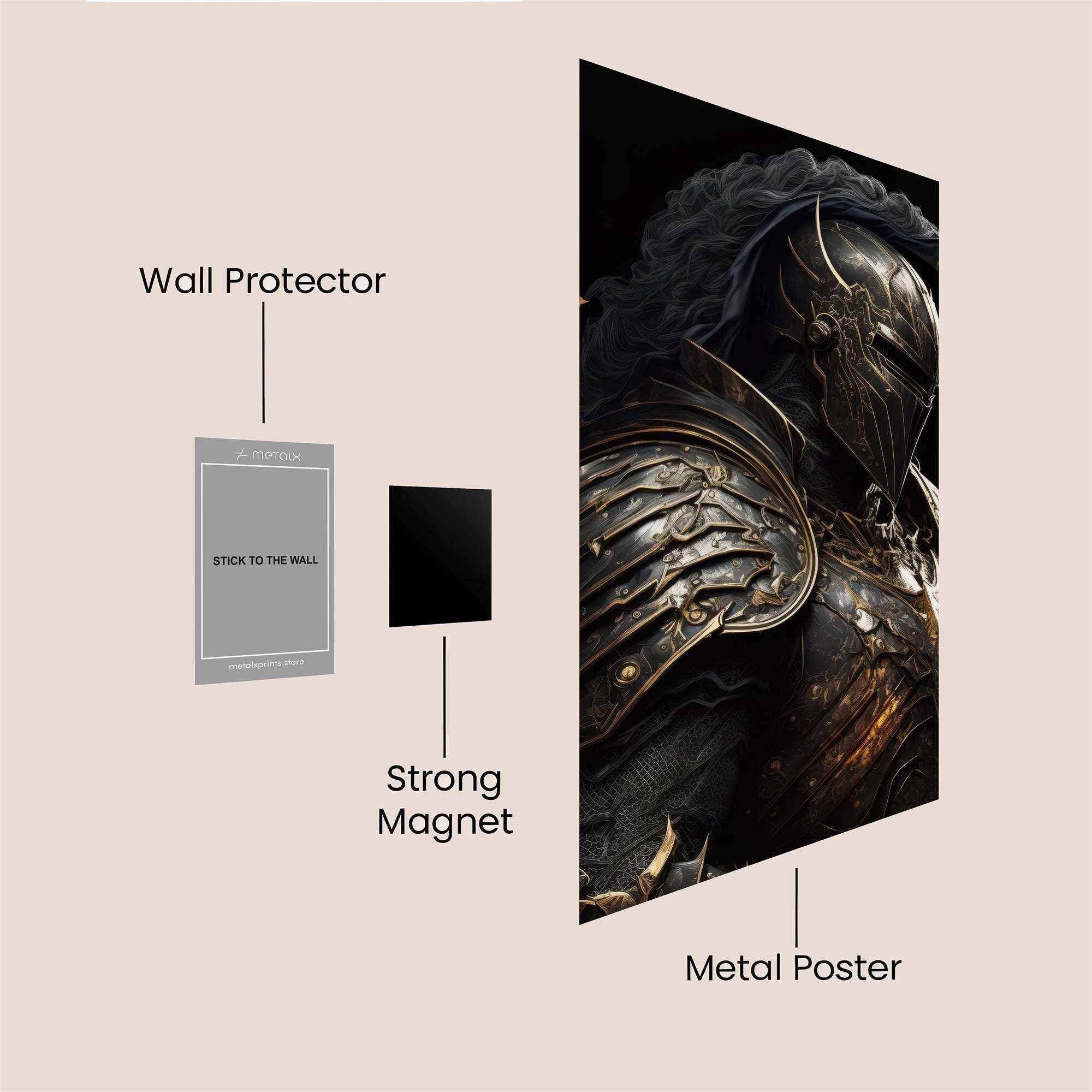 Knight Somber Safe Wall Magnetic / M