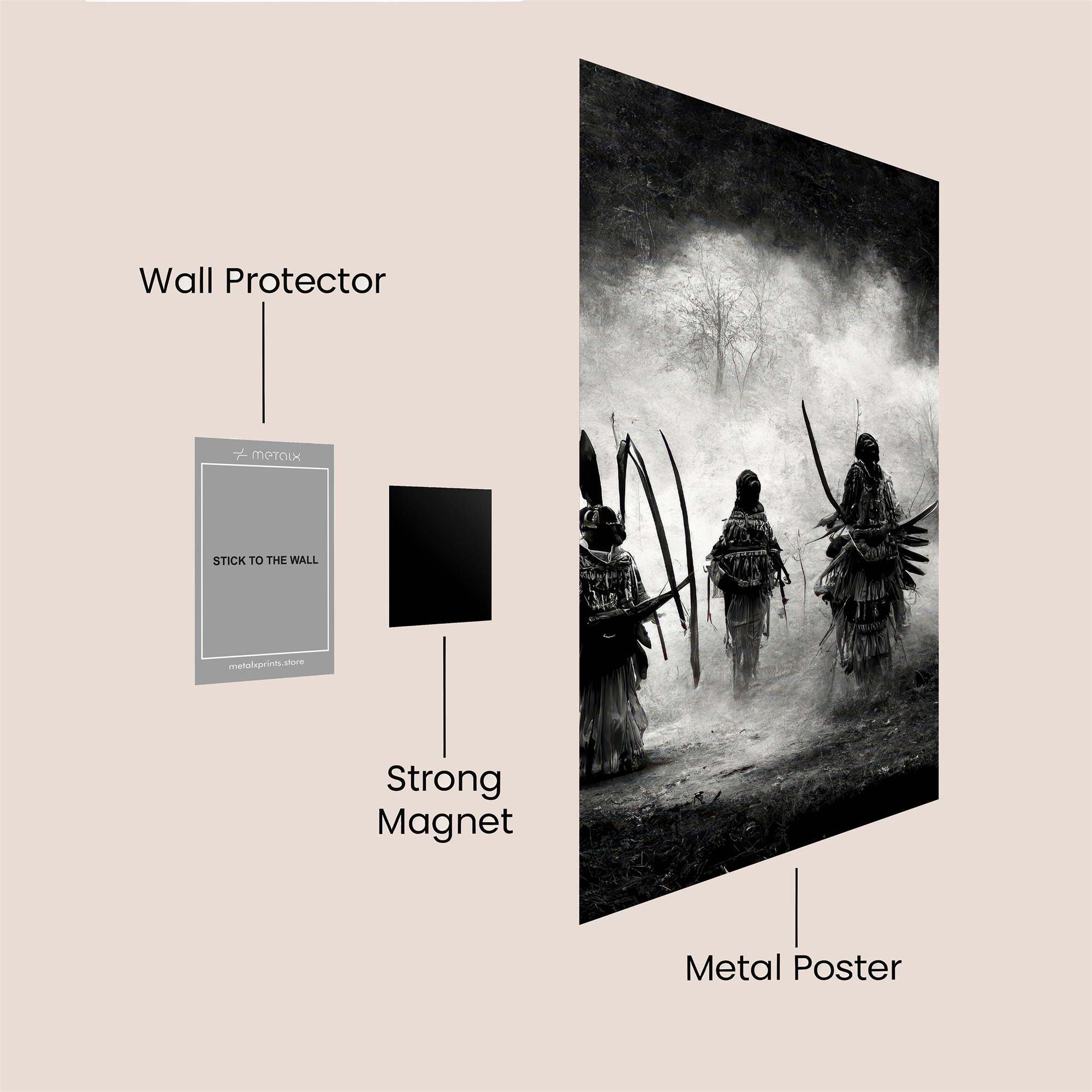 Warrior Enigma Safe Wall Magnetic / M