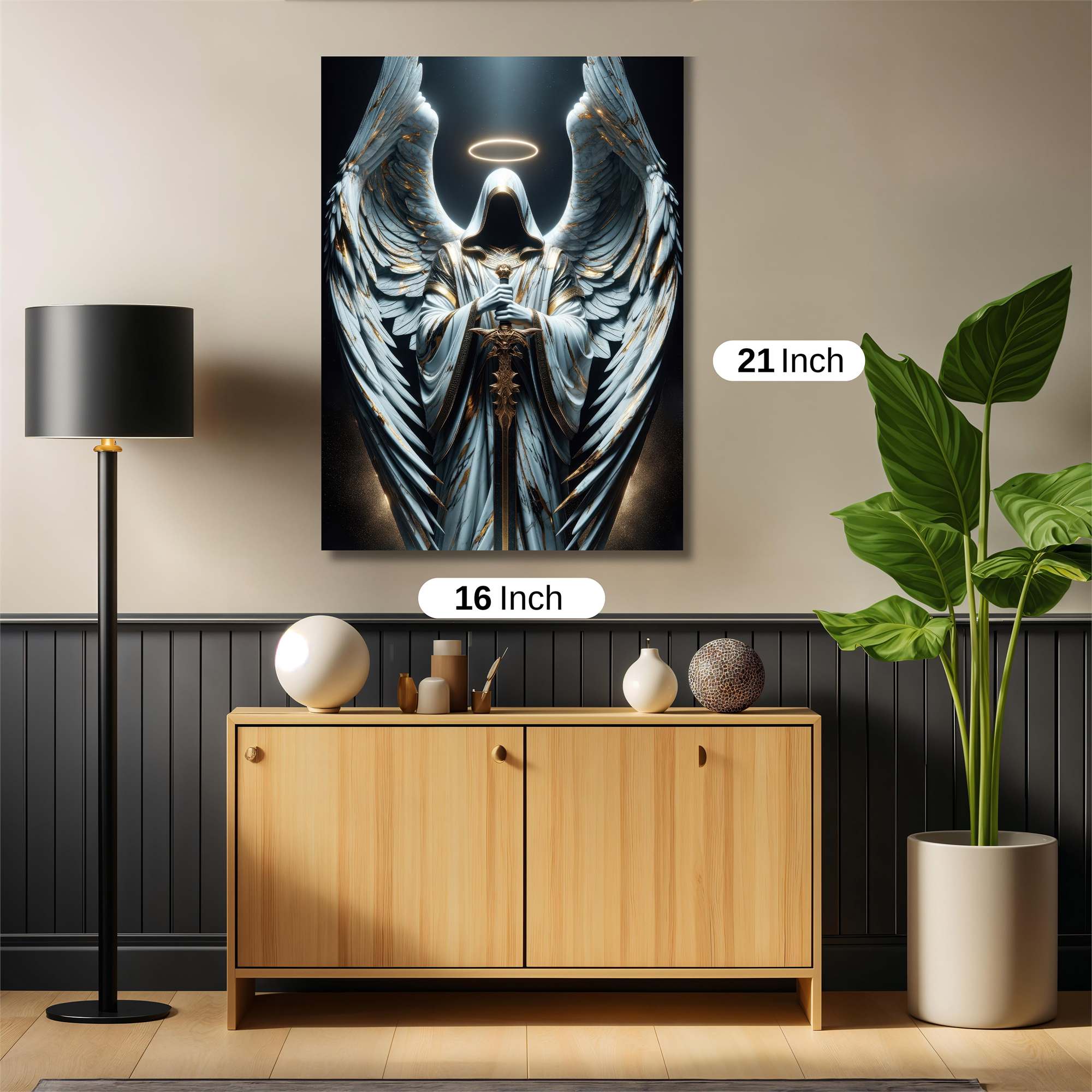 Angelic Sentinel Safe Wall Magnetic / M