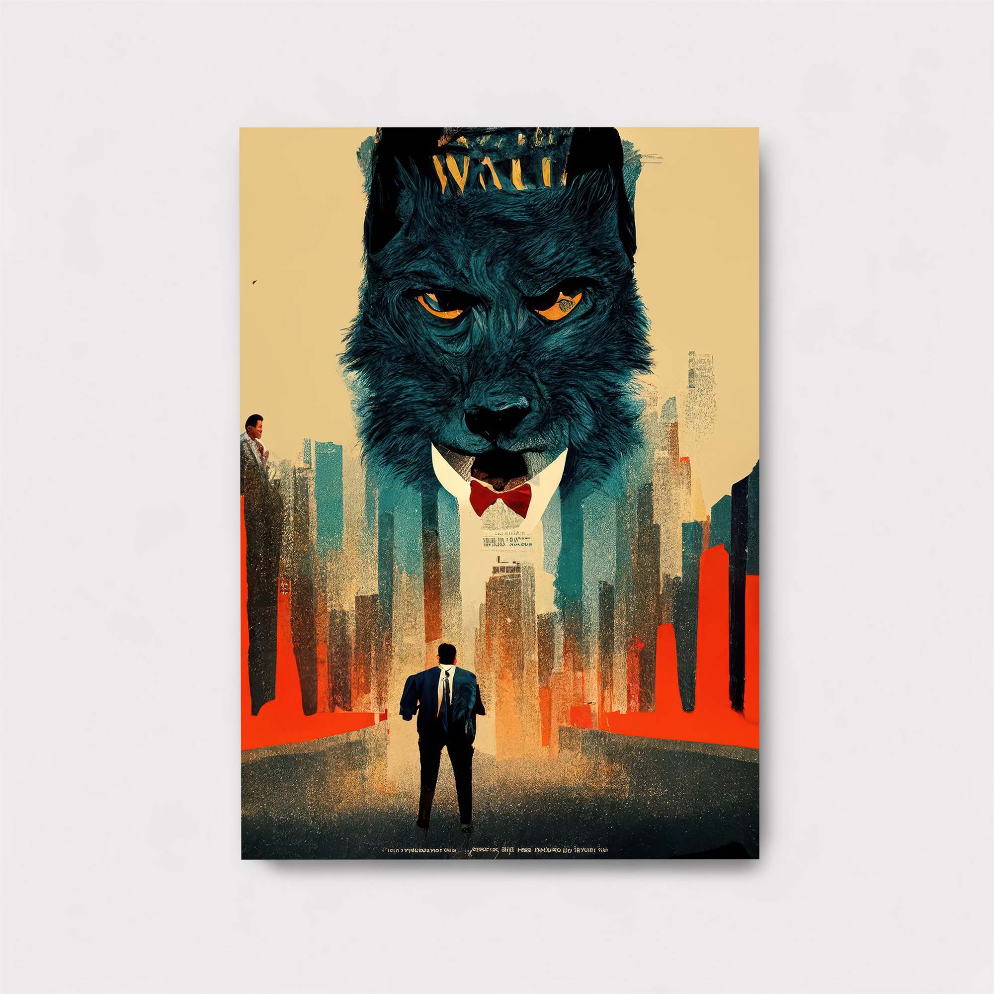 Wolf Intimidating Safe Wall Magnetic / M