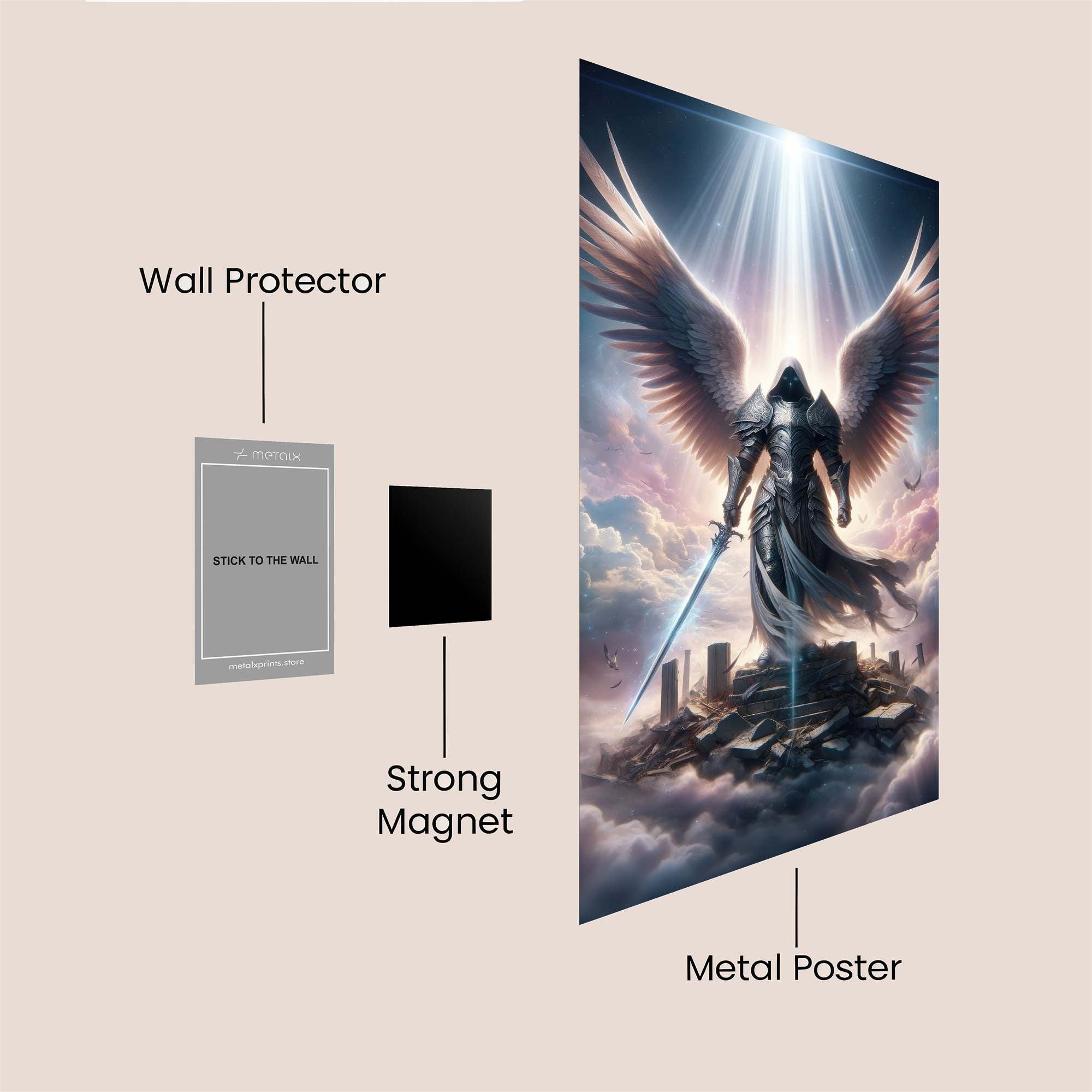 Angel Ascendant Safe Wall Magnetic / M