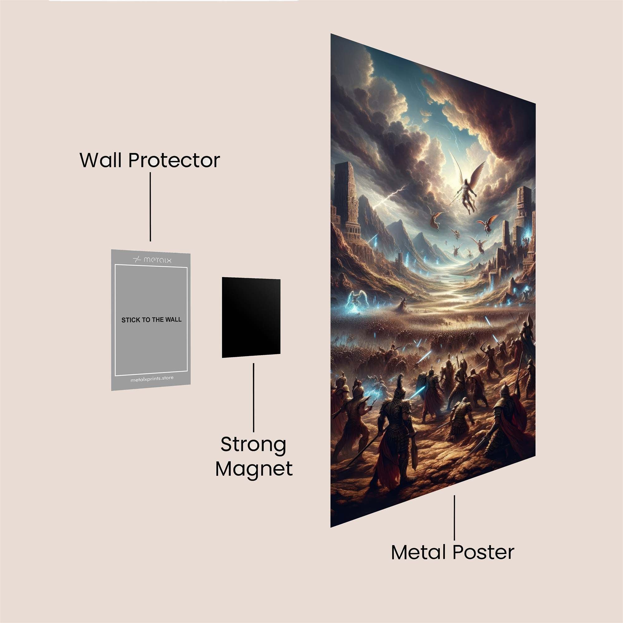 Angels Ascending Safe Wall Magnetic / M