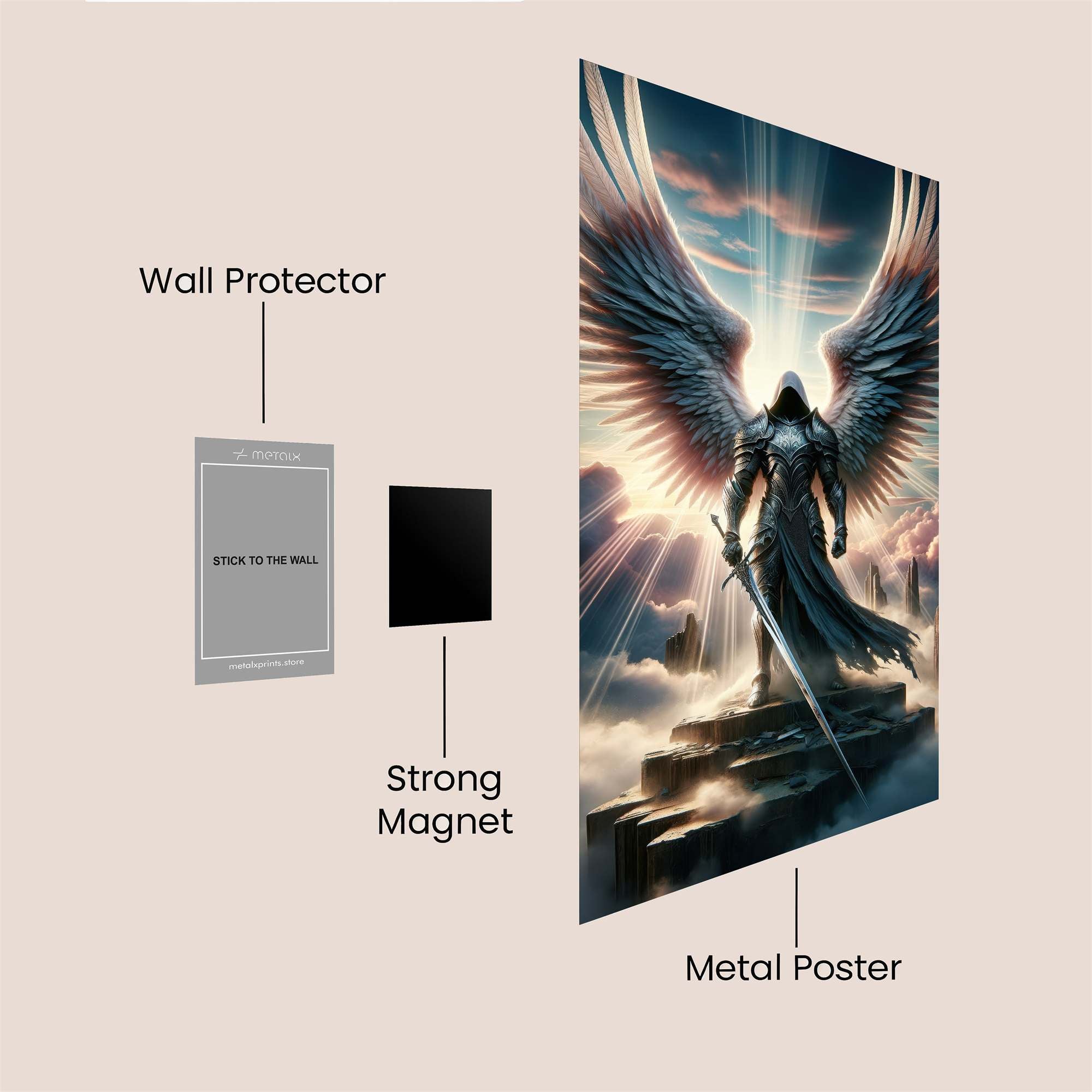 Angel Ascendant Safe Wall Magnetic / M