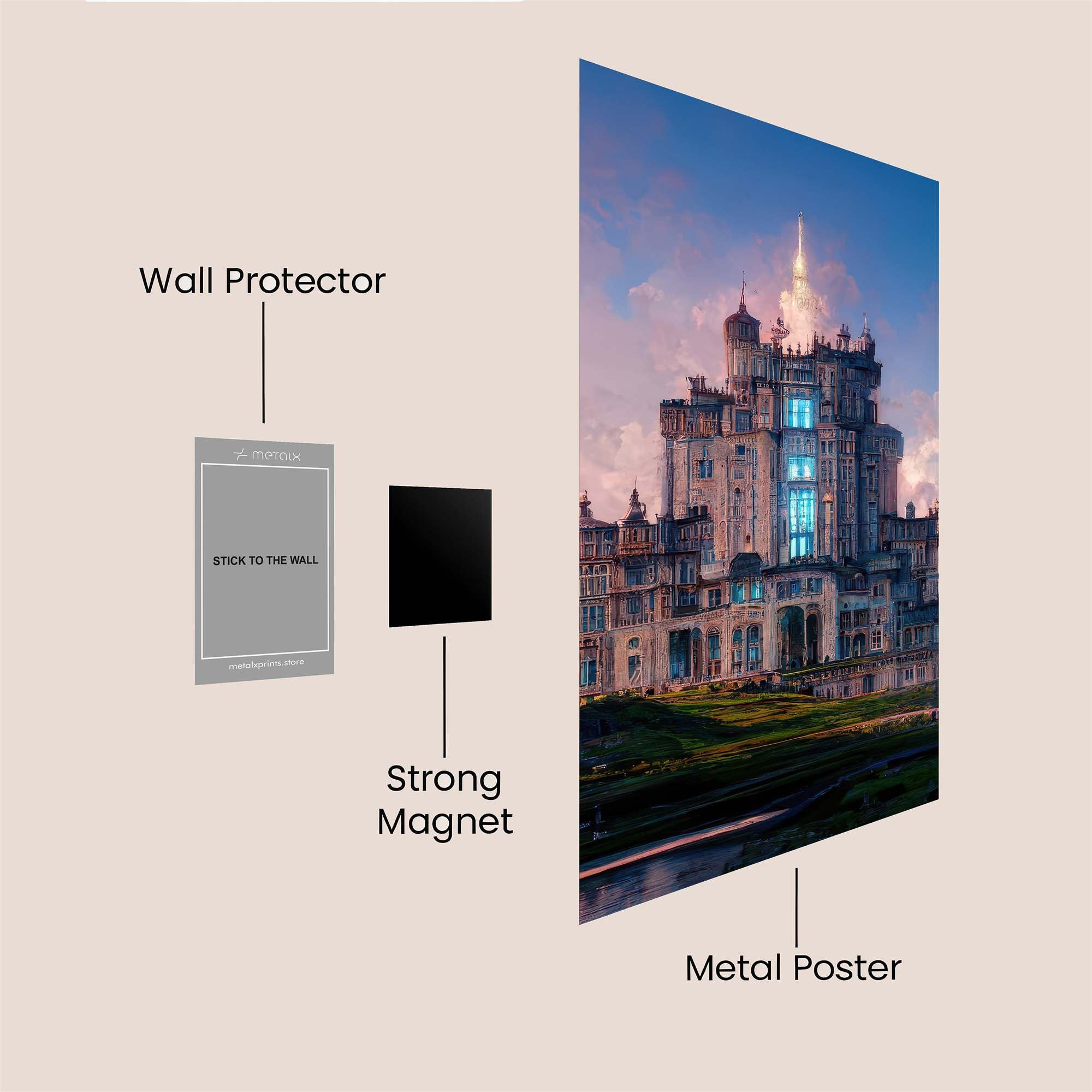 Castle Enigma Safe Wall Magnetic / M