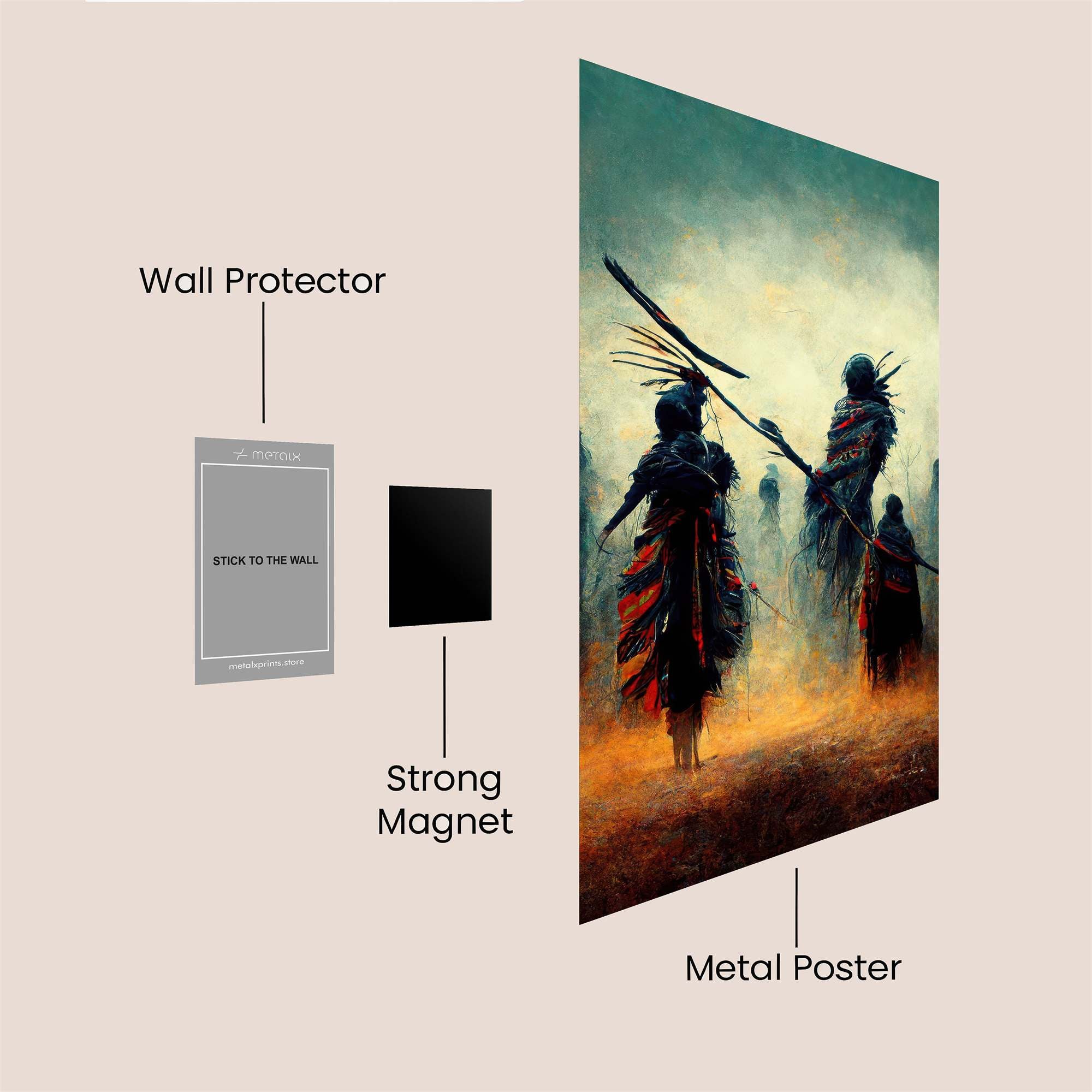 Warrior Ethereal Safe Wall Magnetic / M
