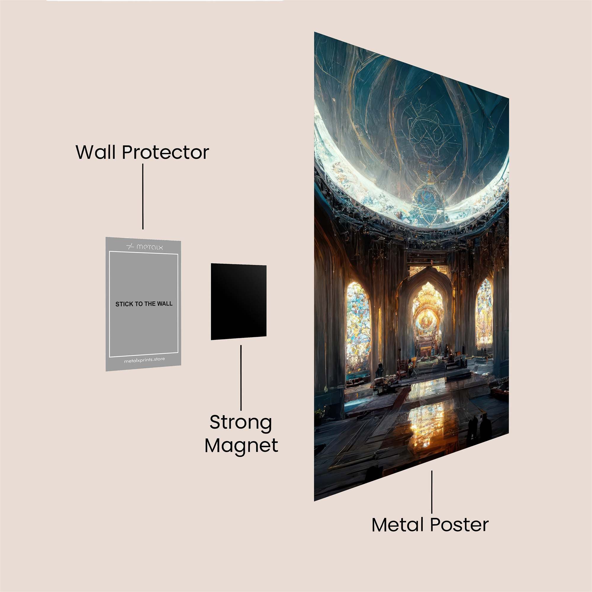 Cathedral Serenity Safe Wall Magnetic / M