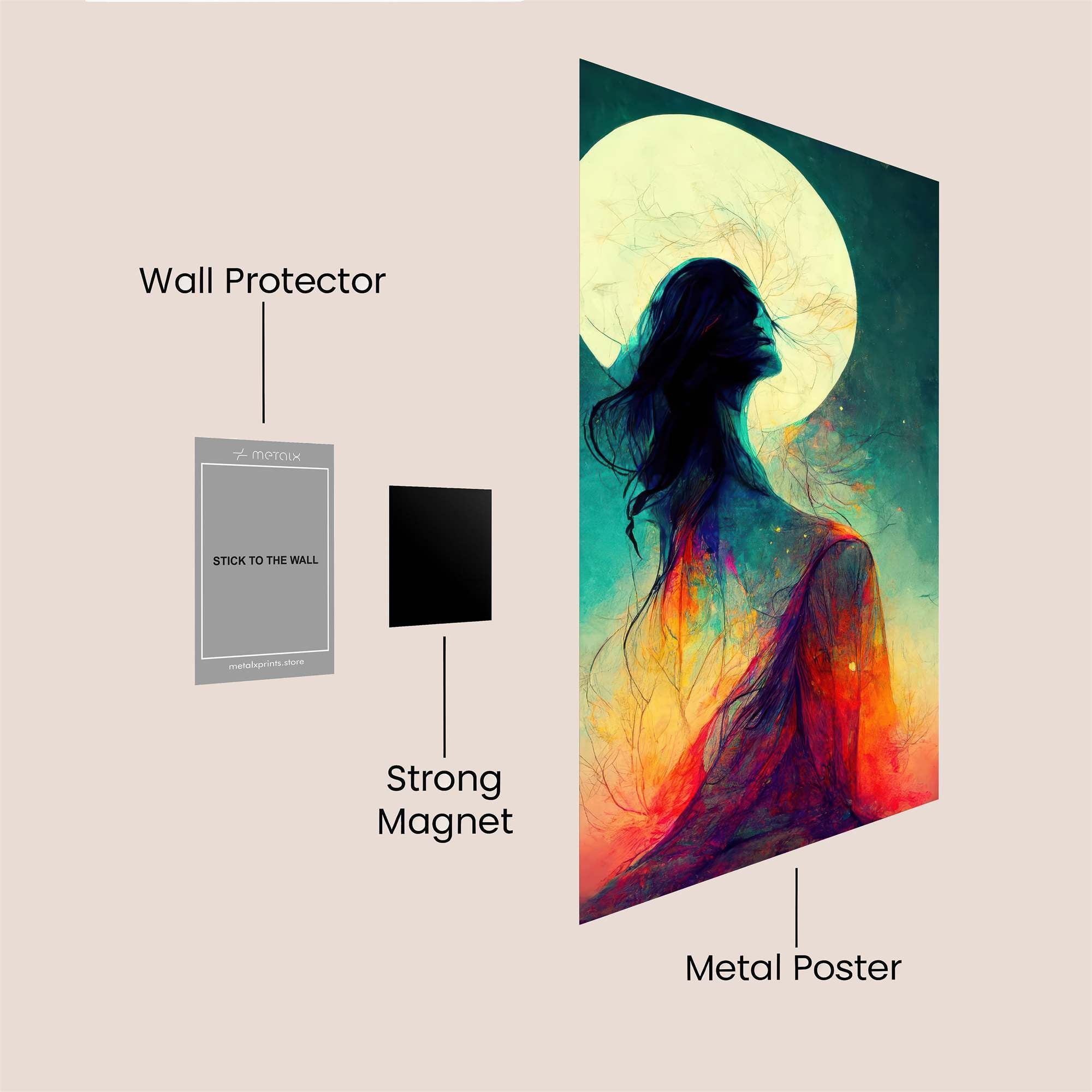 Moonlit Serenity Safe Wall Magnetic / M