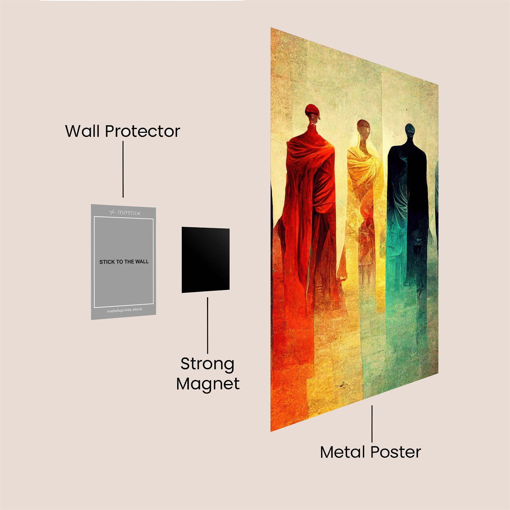 Monks Serenity Safe Wall Magnetic / M