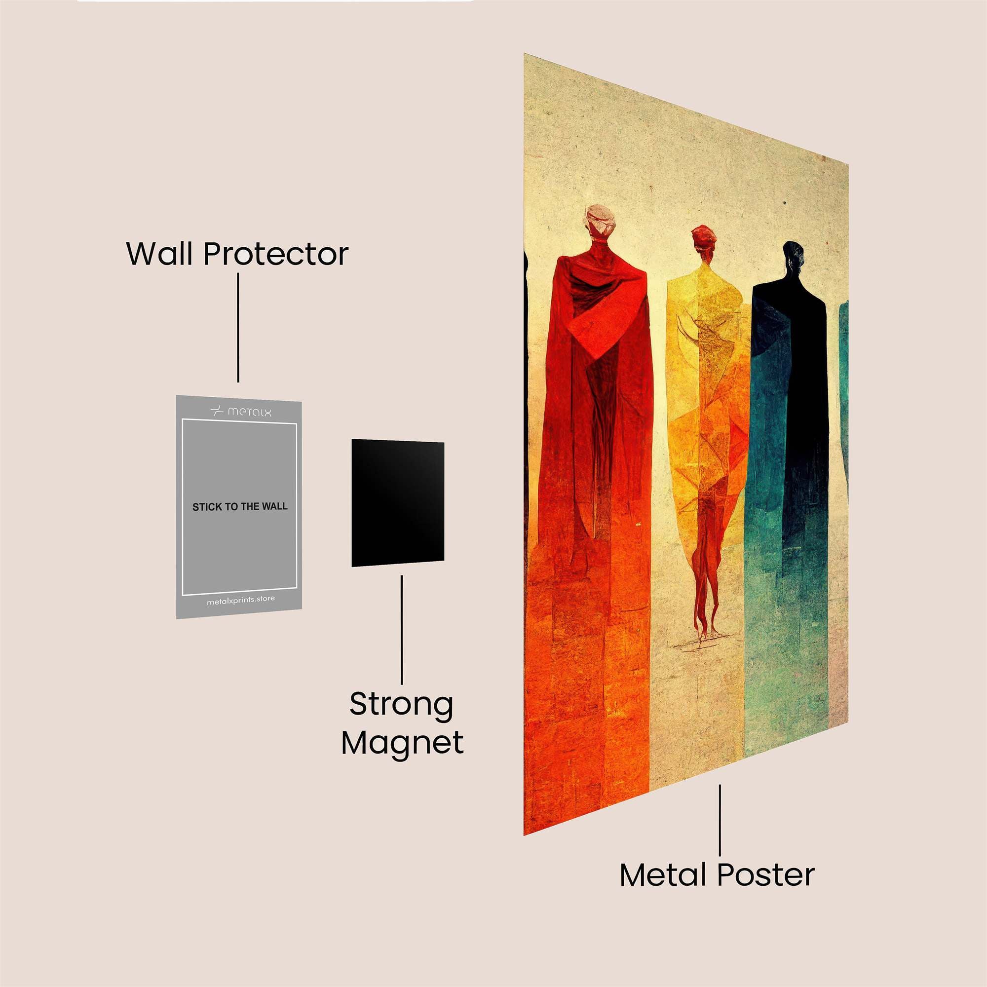 Figures Vibrant Safe Wall Magnetic / M