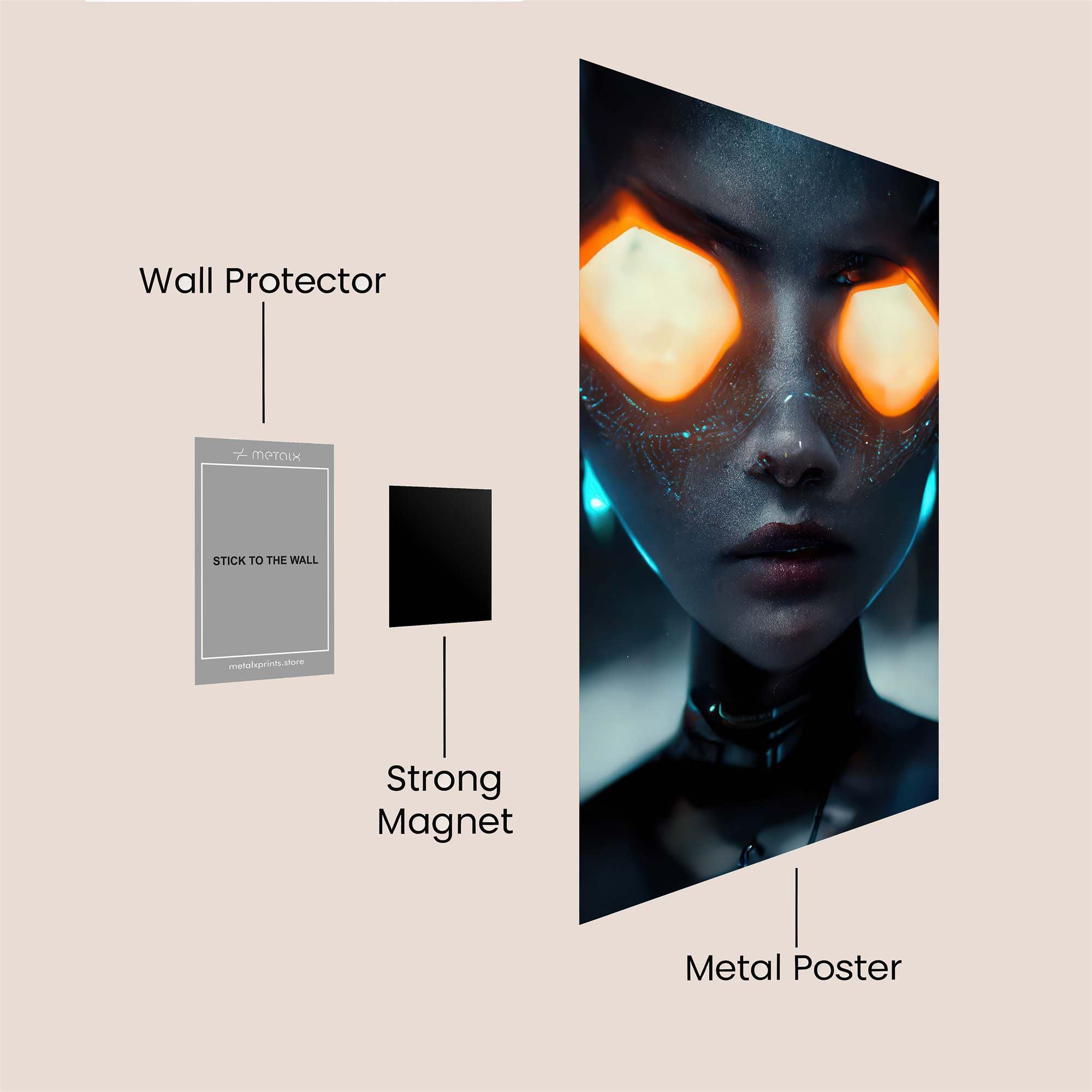 Neon Enigma Safe Wall Magnetic / M