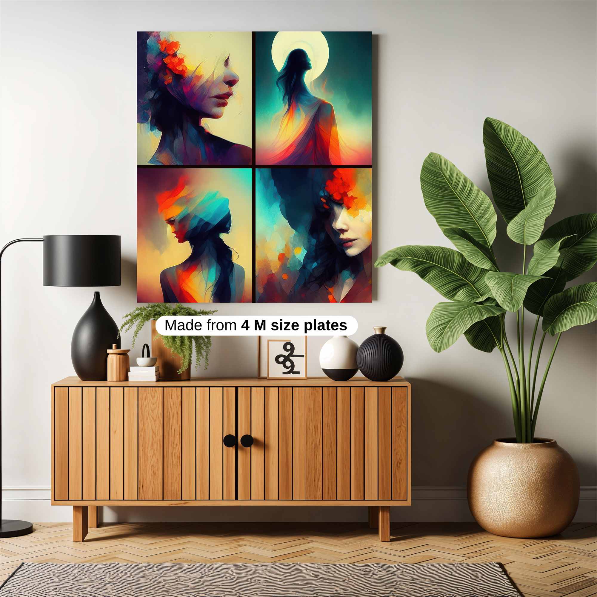 Floral Serenity Safe Wall Magnetic / M