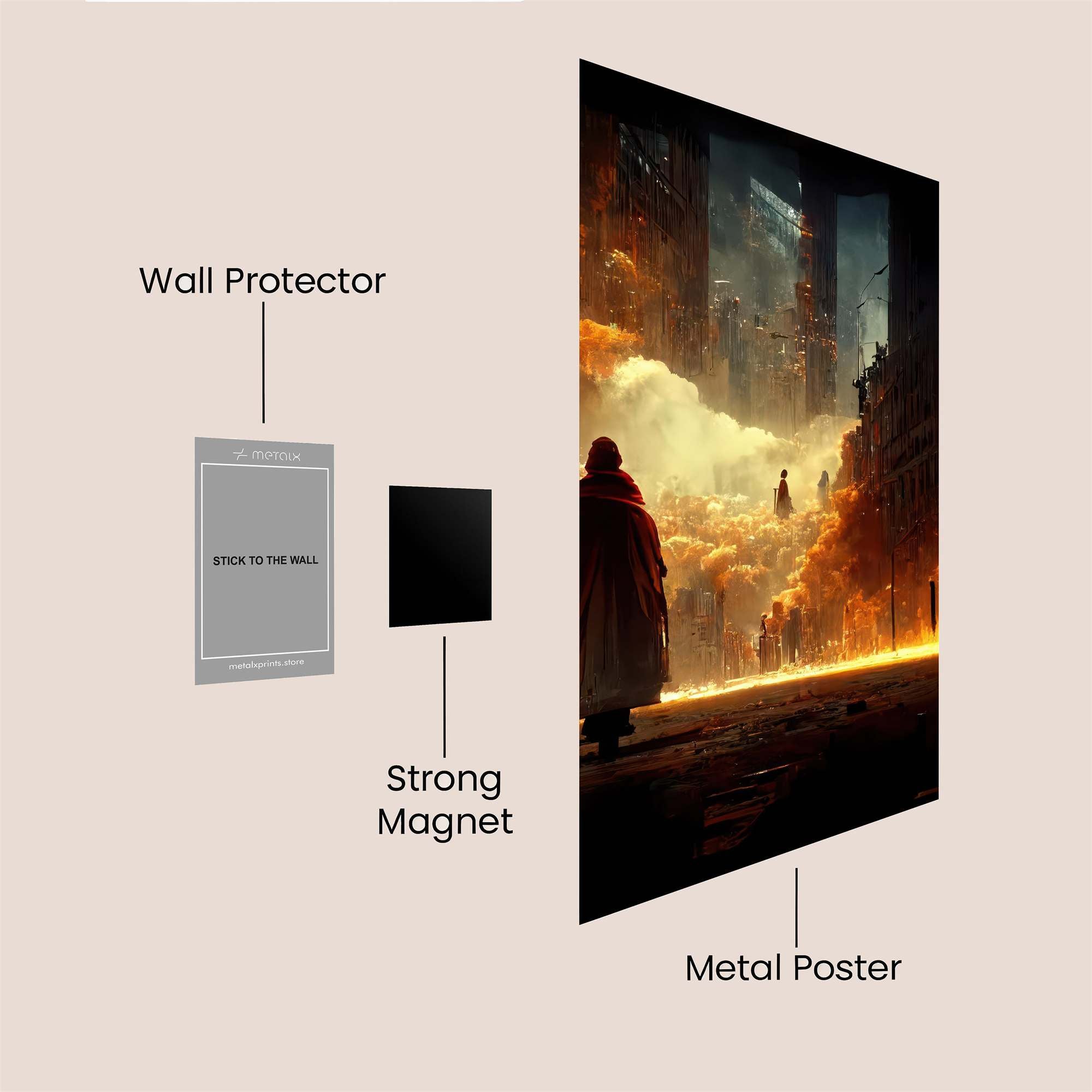 Apocalyptic Dawn Safe Wall Magnetic / M