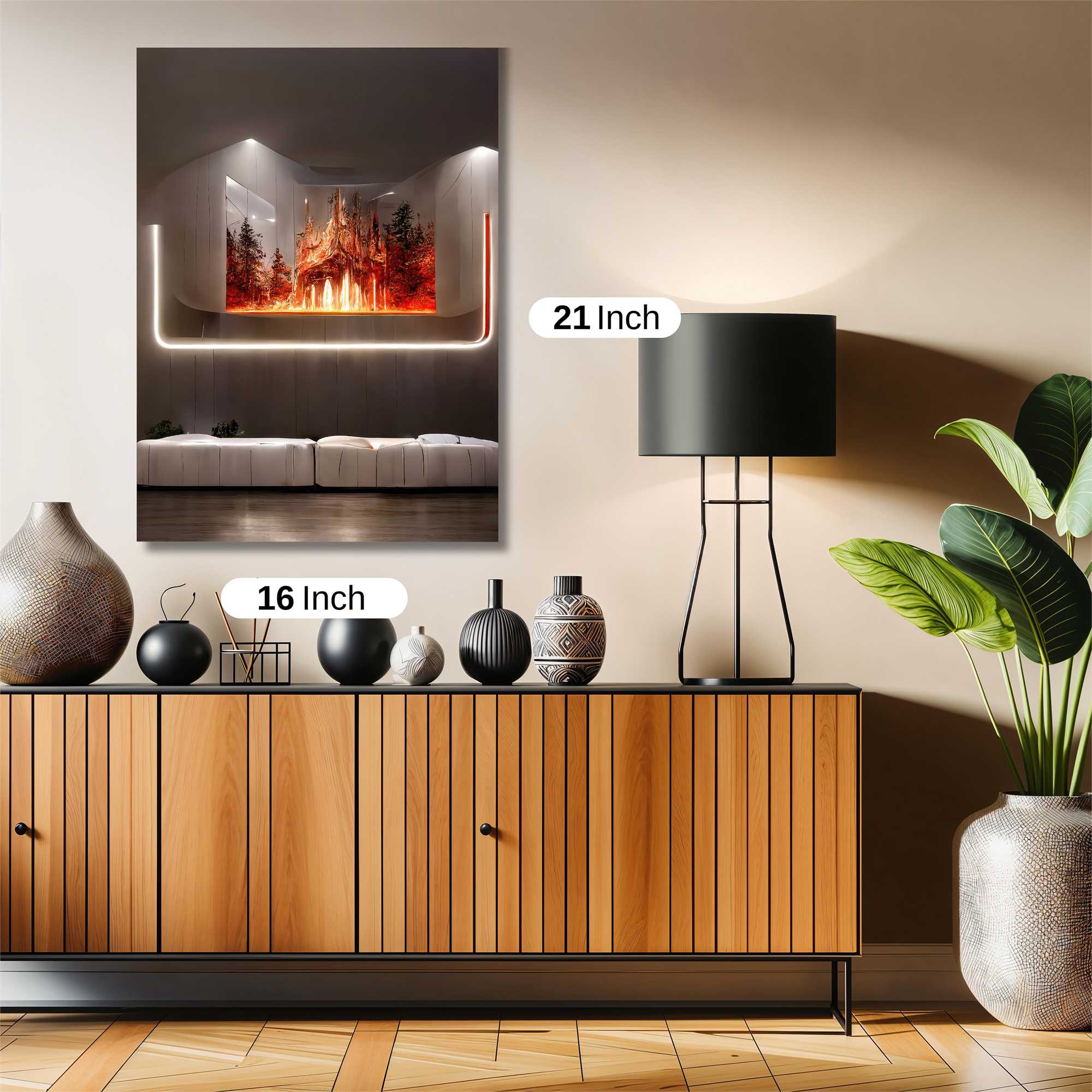 Cathedral Blaze Safe Wall Magnetic / M