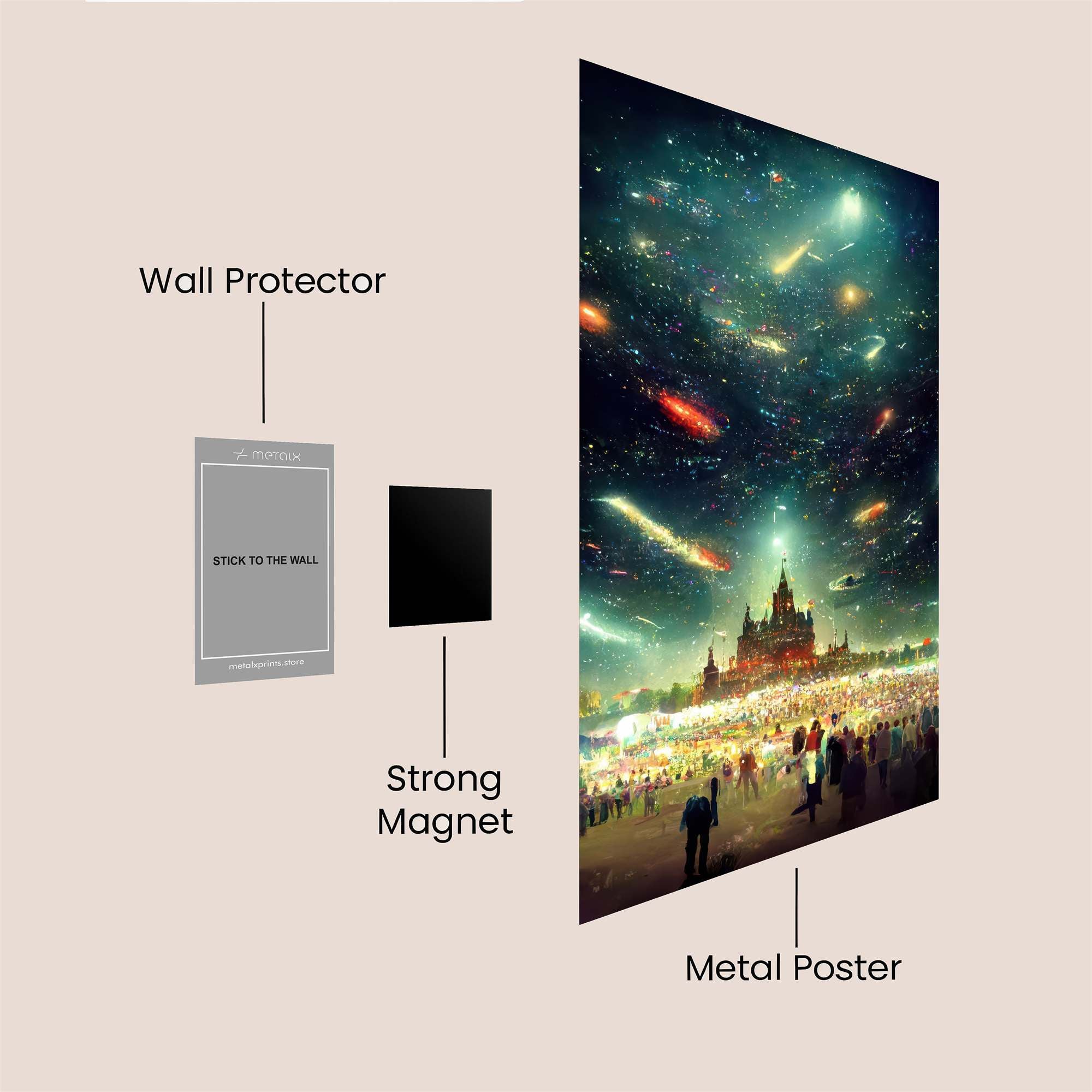 Cosmic Celebration Safe Wall Magnetic / M