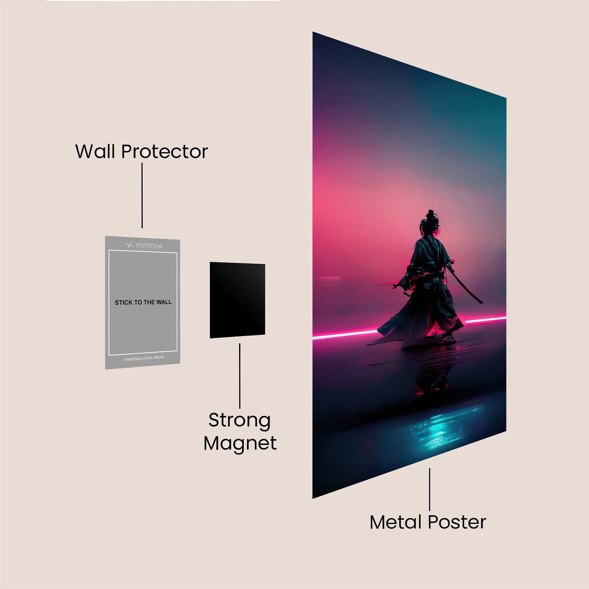 Samurai Serenity Safe Wall Magnetic / M