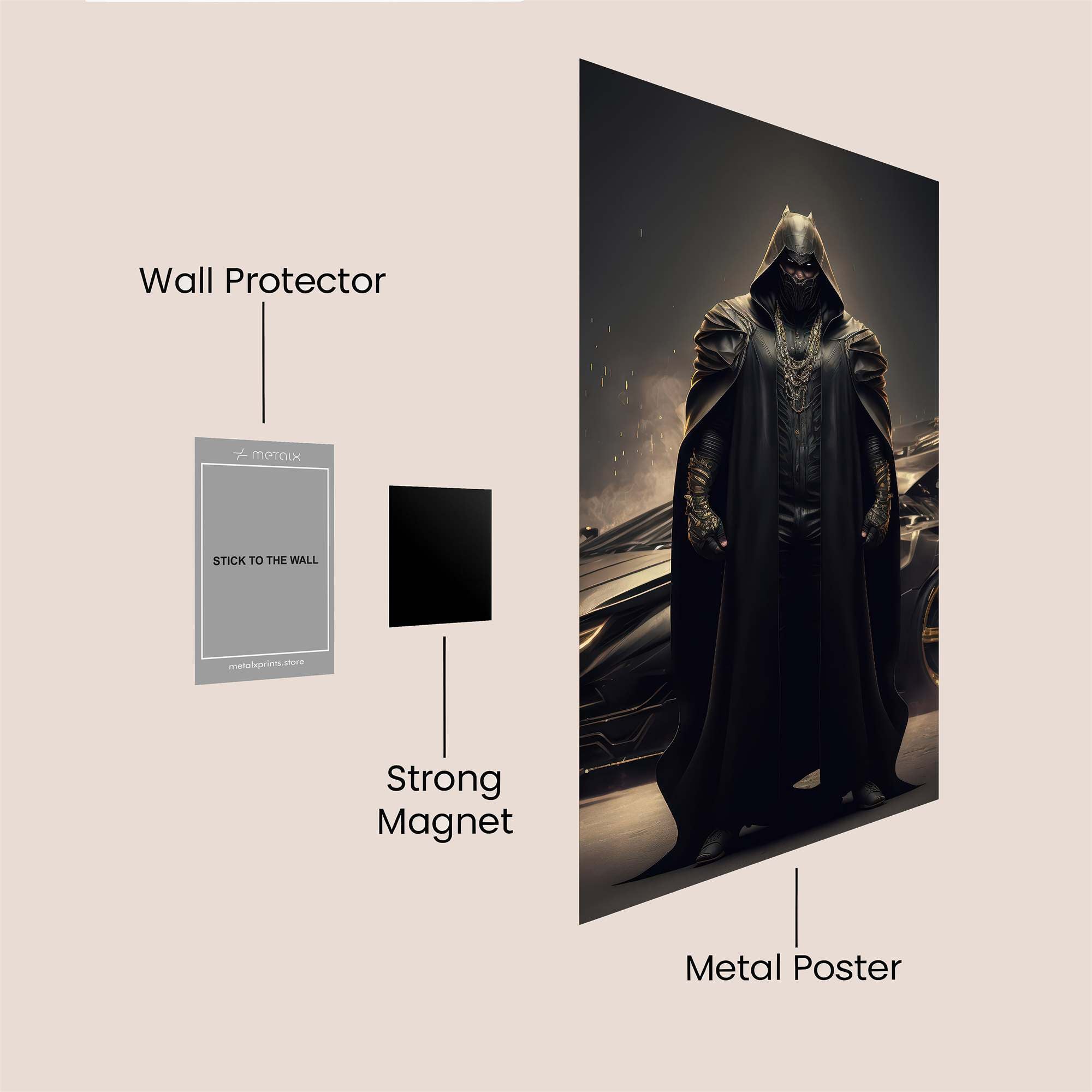 Batman Enigmatic Safe Wall Magnetic / M