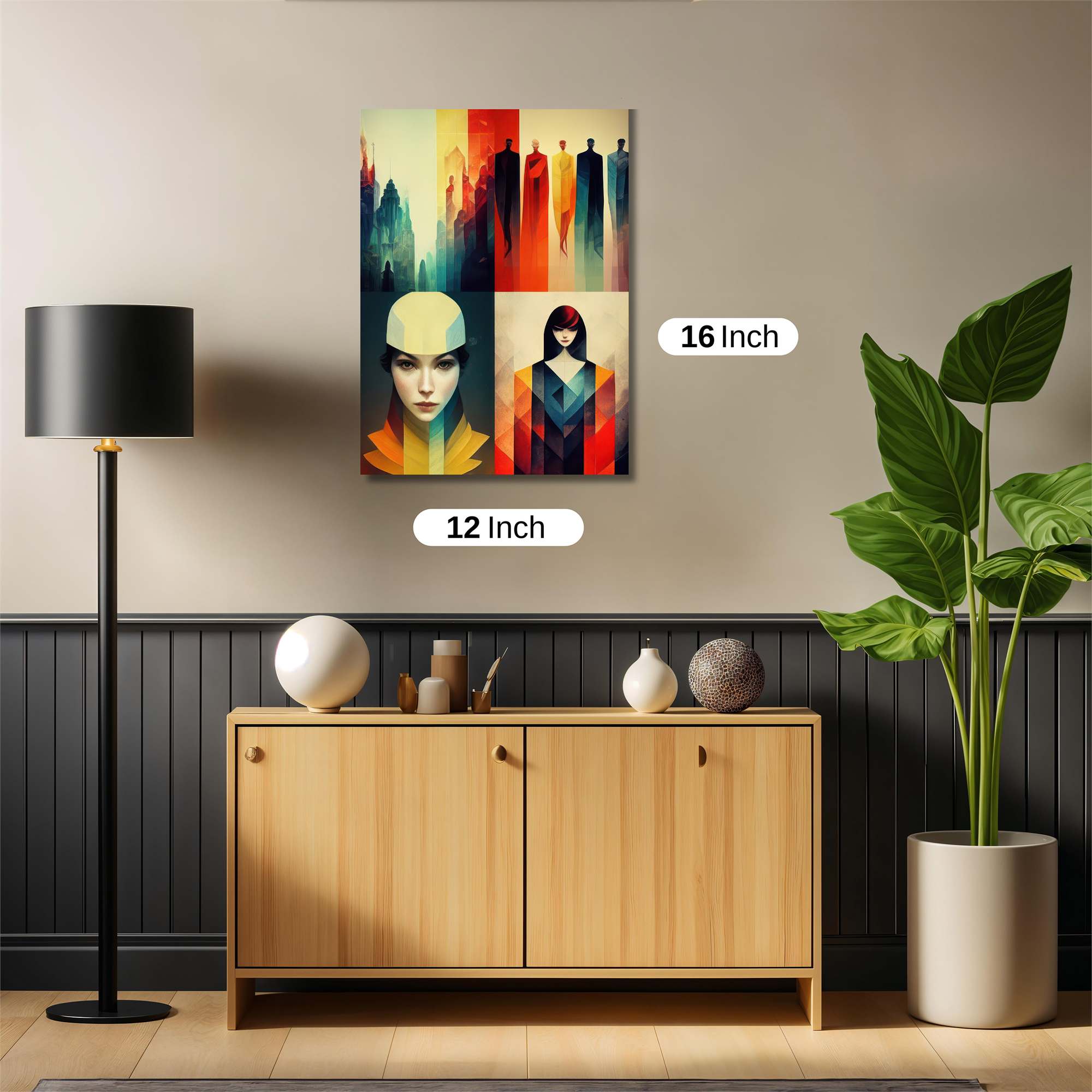 Futuristic Elegance Safe Wall Magnetic / M