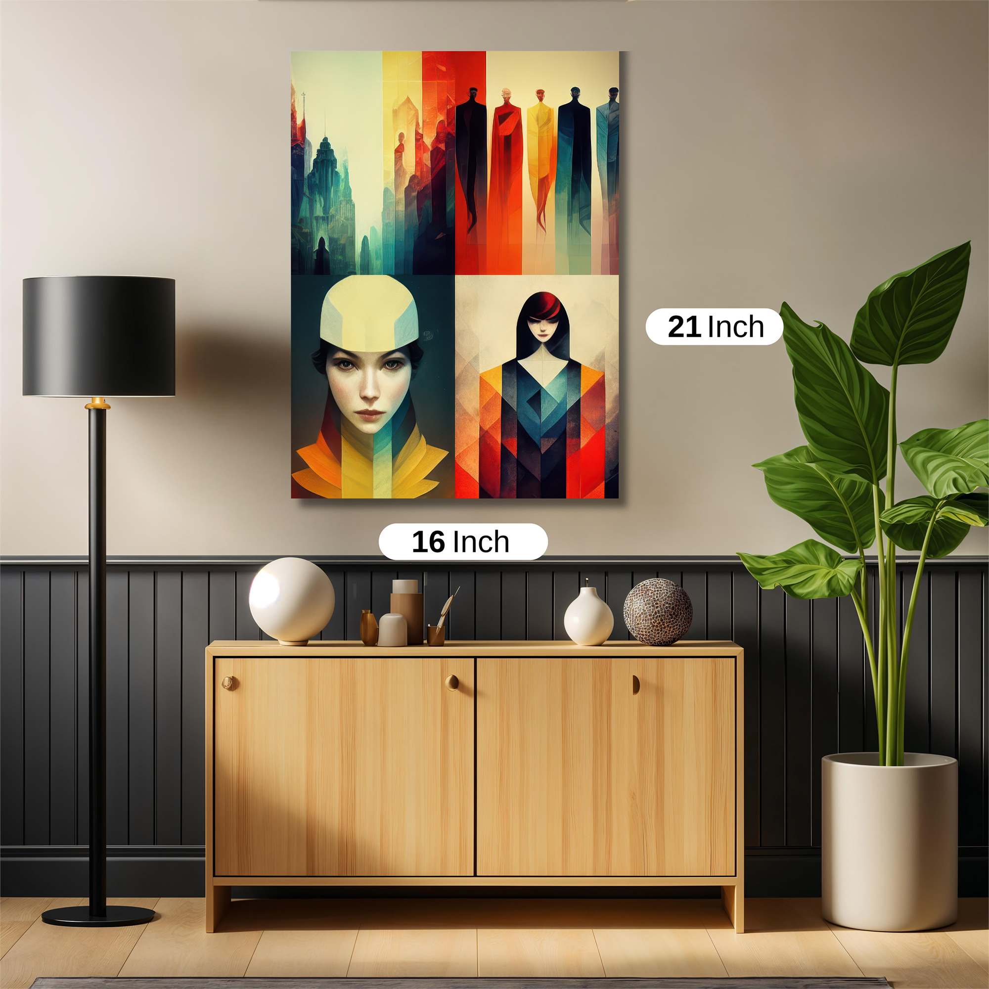 Futuristic Elegance Safe Wall Magnetic / M