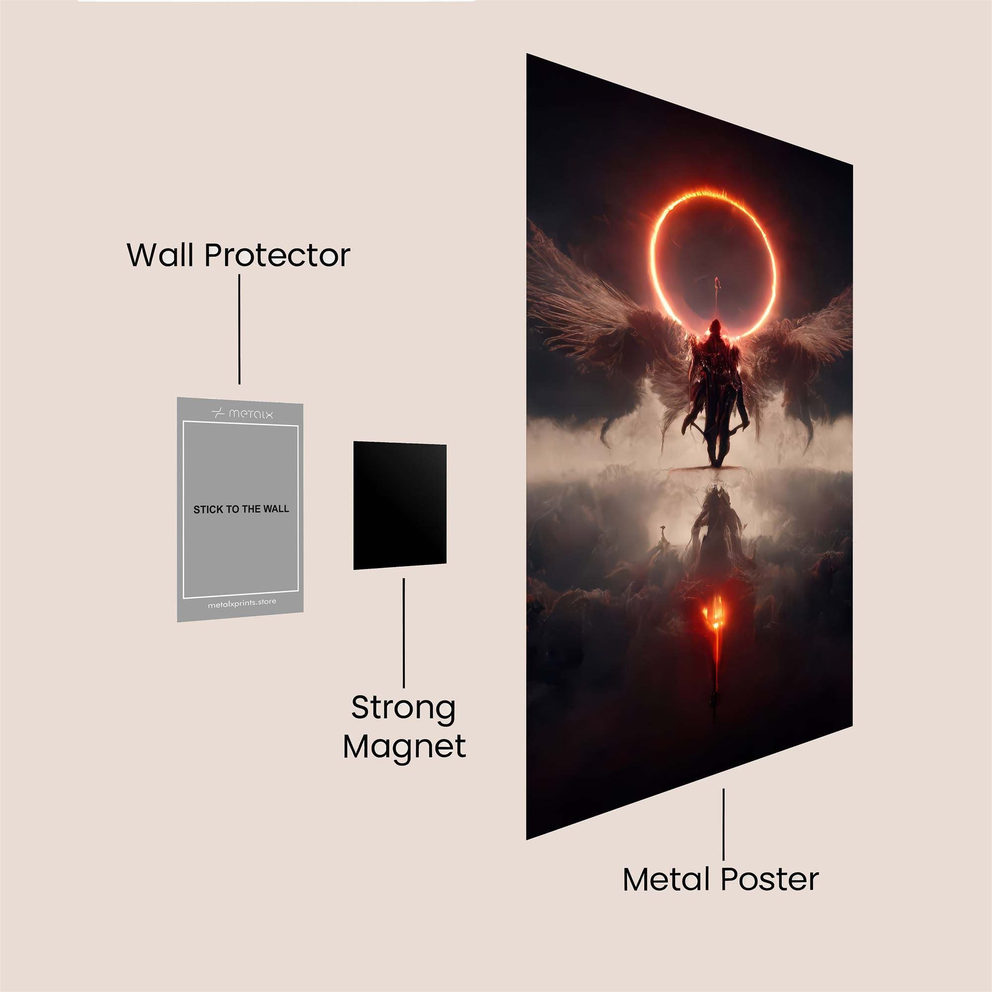Angel Descent Safe Wall Magnetic / M