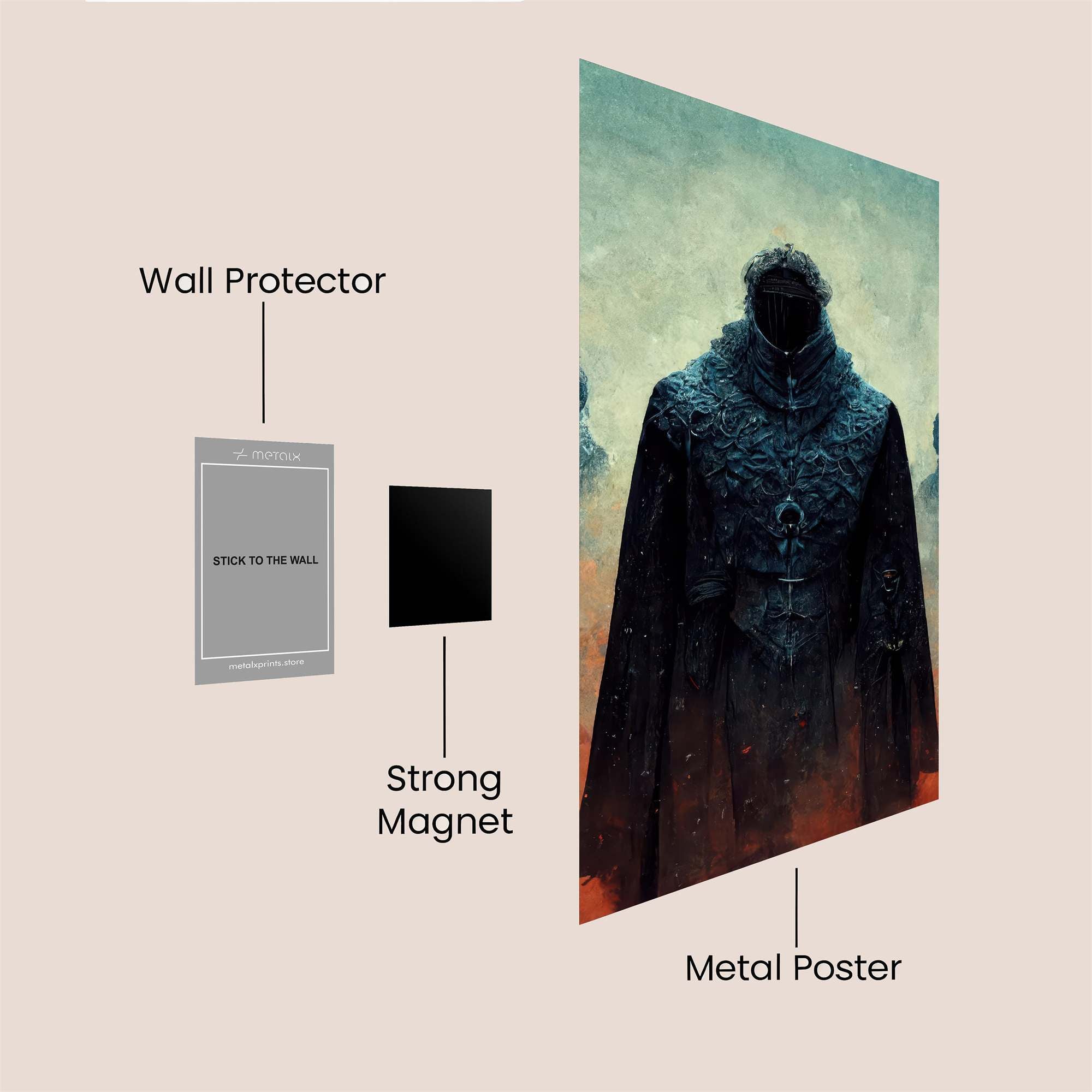 Night's King Enigmatic Safe Wall Magnetic / M